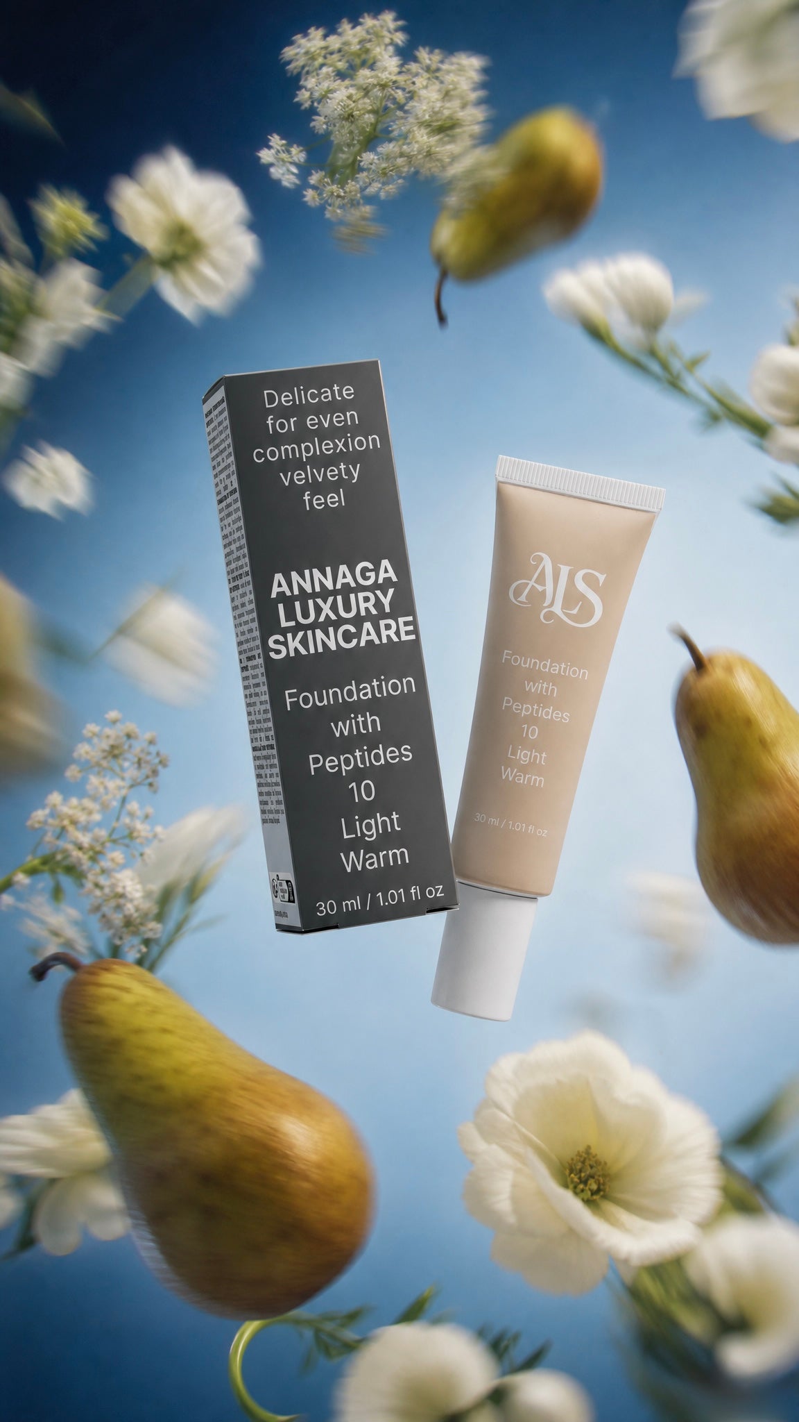 Foundation with Peptides, 10 Light Warm