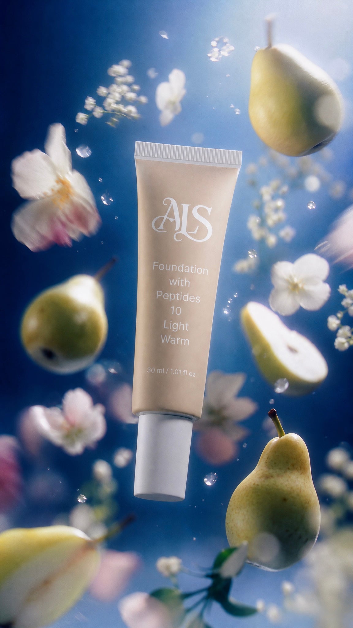 Foundation with Peptides, 10 Light Warm