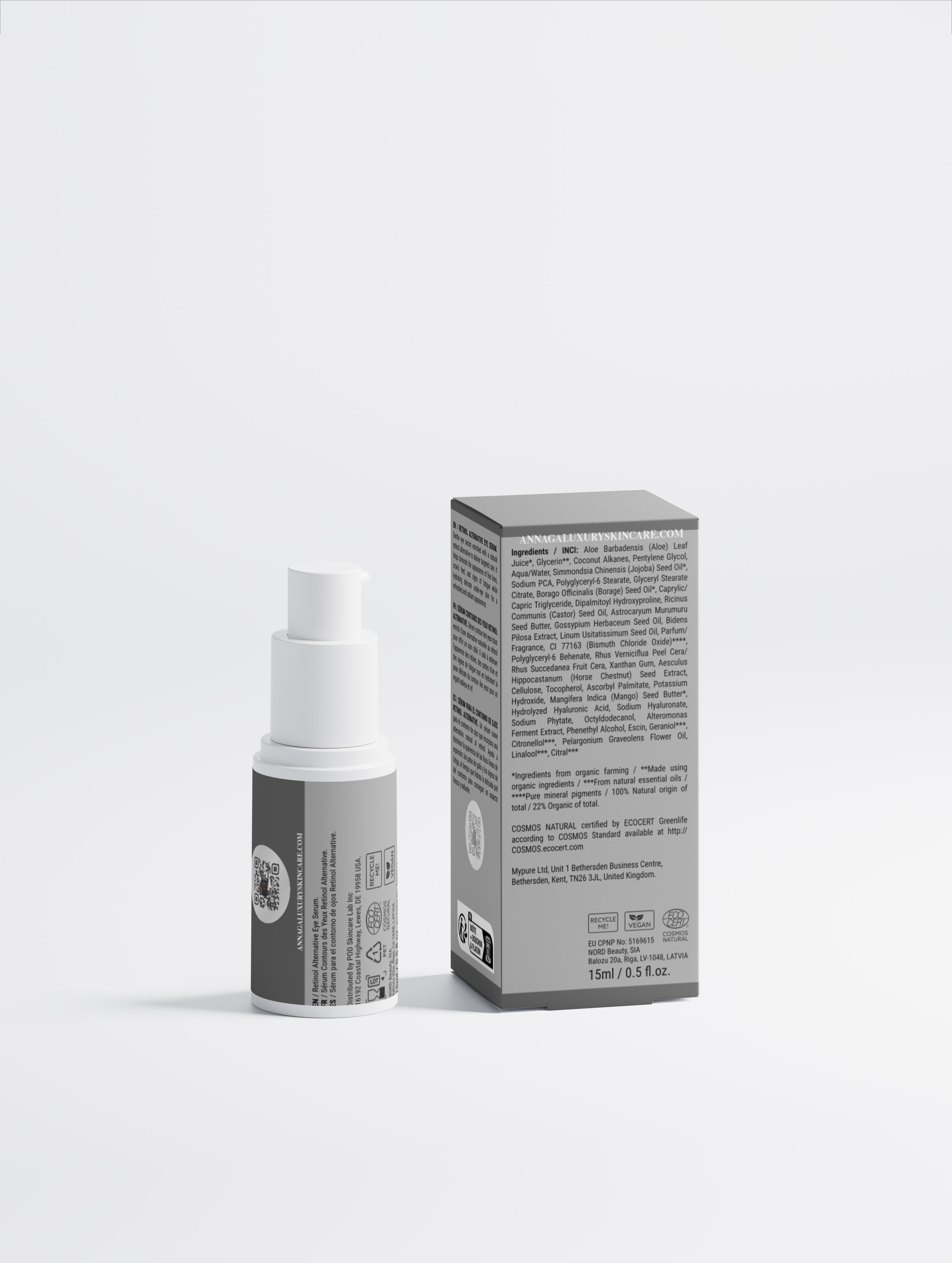 AnnAGA Luxury Skincare Core Collection: Retinol Alternative Eye Serum