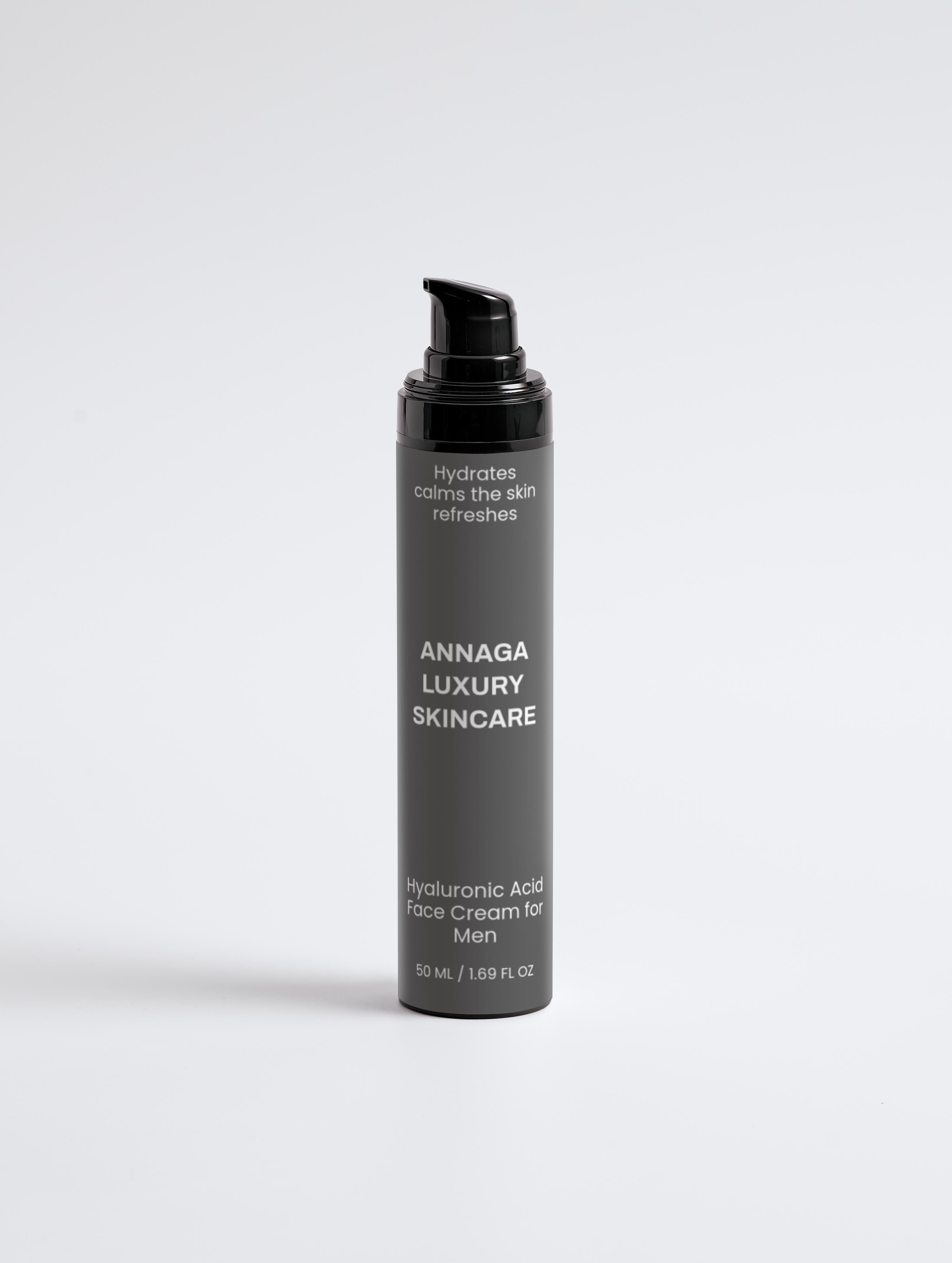 AnnAga Luxury Skincare Core Collection:  Hyaluronic Acid Face Cream for Men