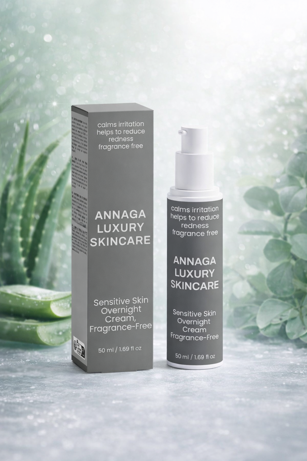 Sensitive Skin Overnight Cream, Fragrance-Free