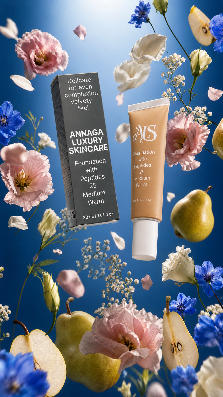 Foundation with Peptides,  25 Medium Warm
