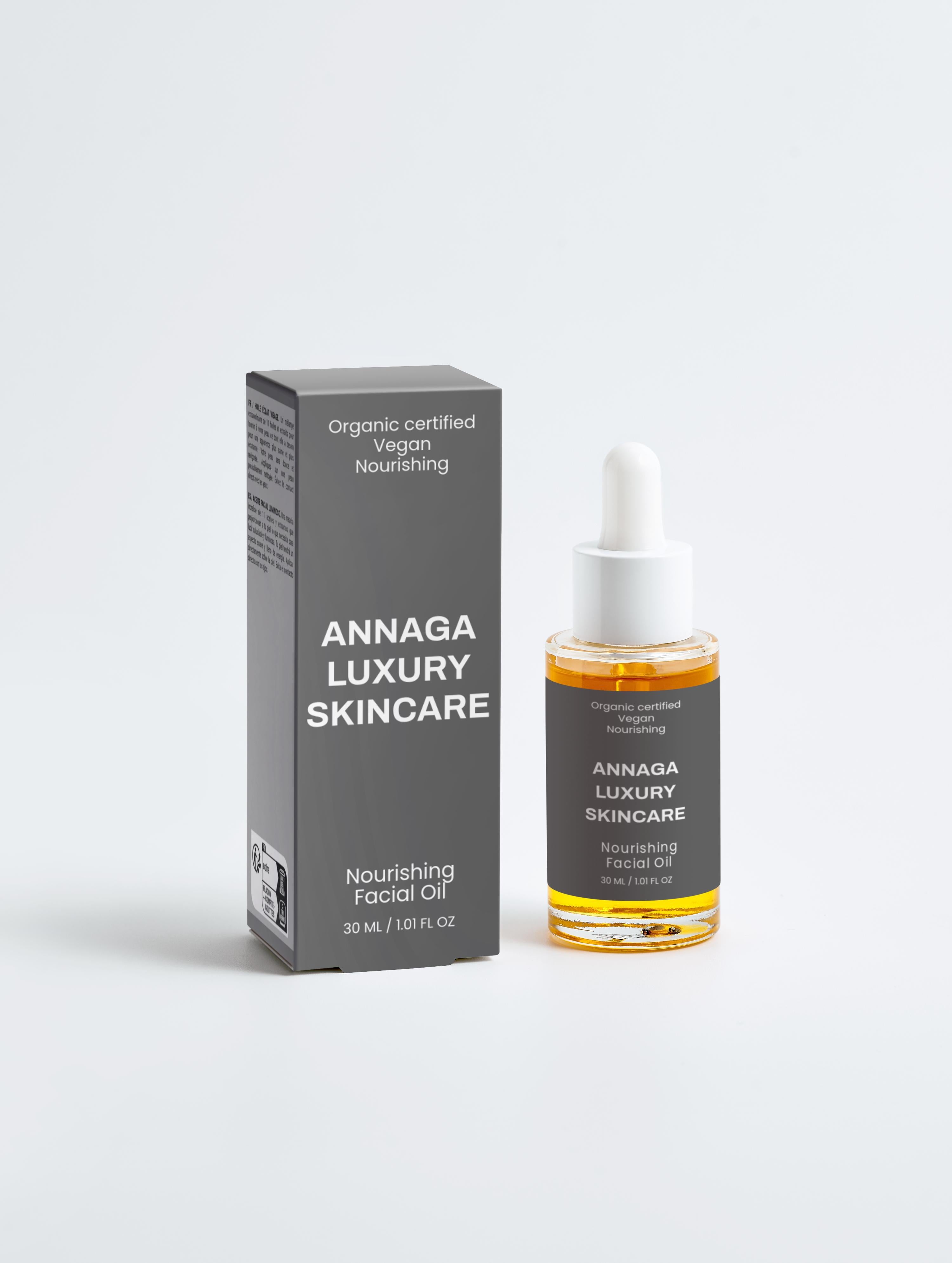 AnnAga Luxury Skincare Core Collection: Nourishing Facial Oil
