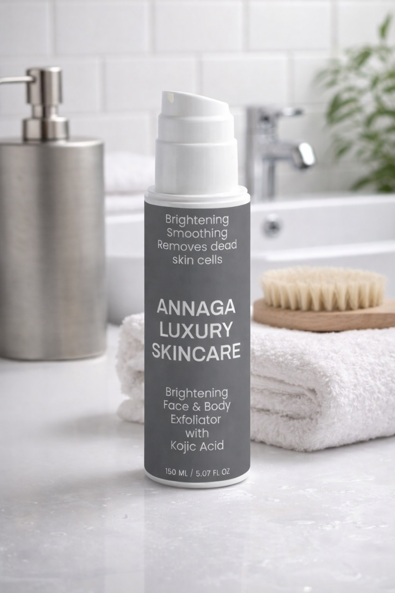 Brightening Face & Body Exfoliator with Kojic Acid