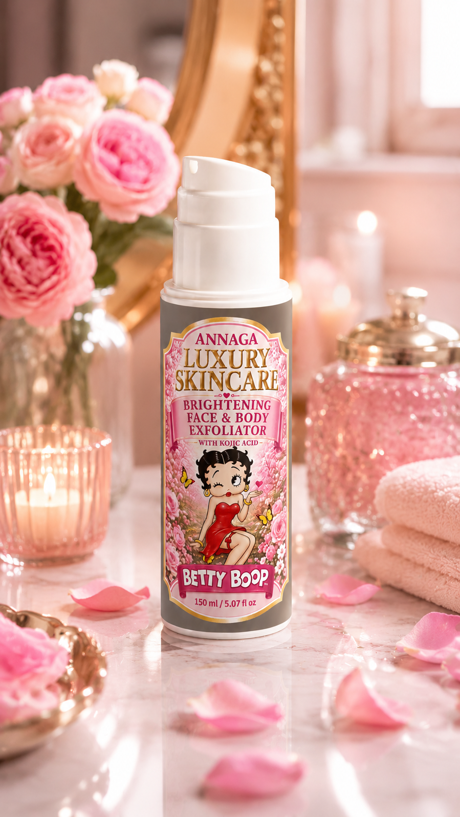 Brightening Face&Body Exfoliator with Kojic Acid