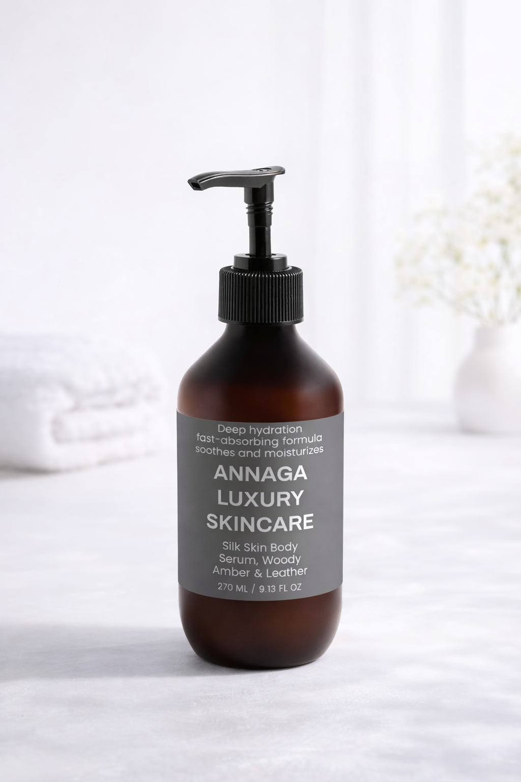 Silk Skin Body Serum, Woody Amber & Leather