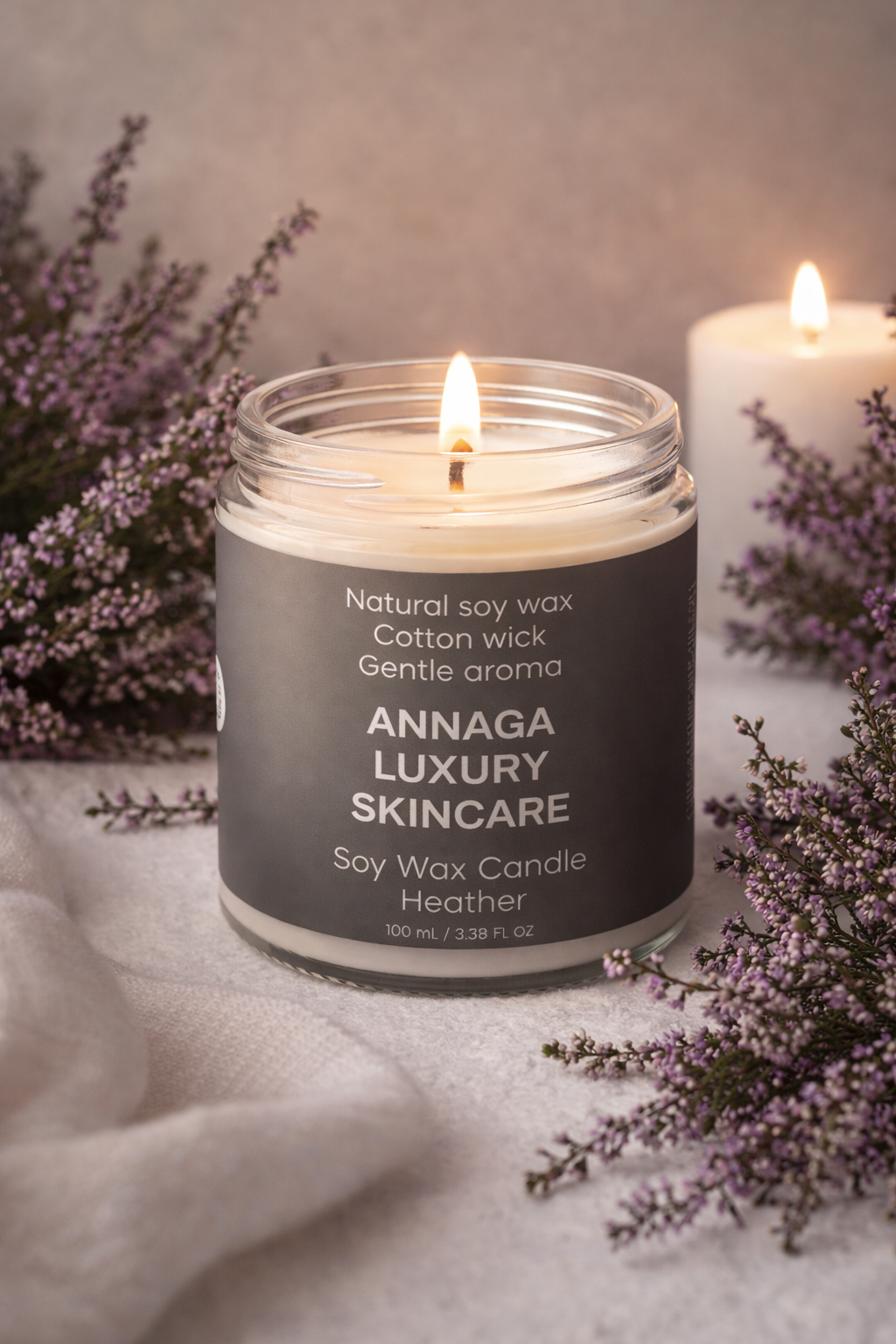 Soy Wax Candle, Heather