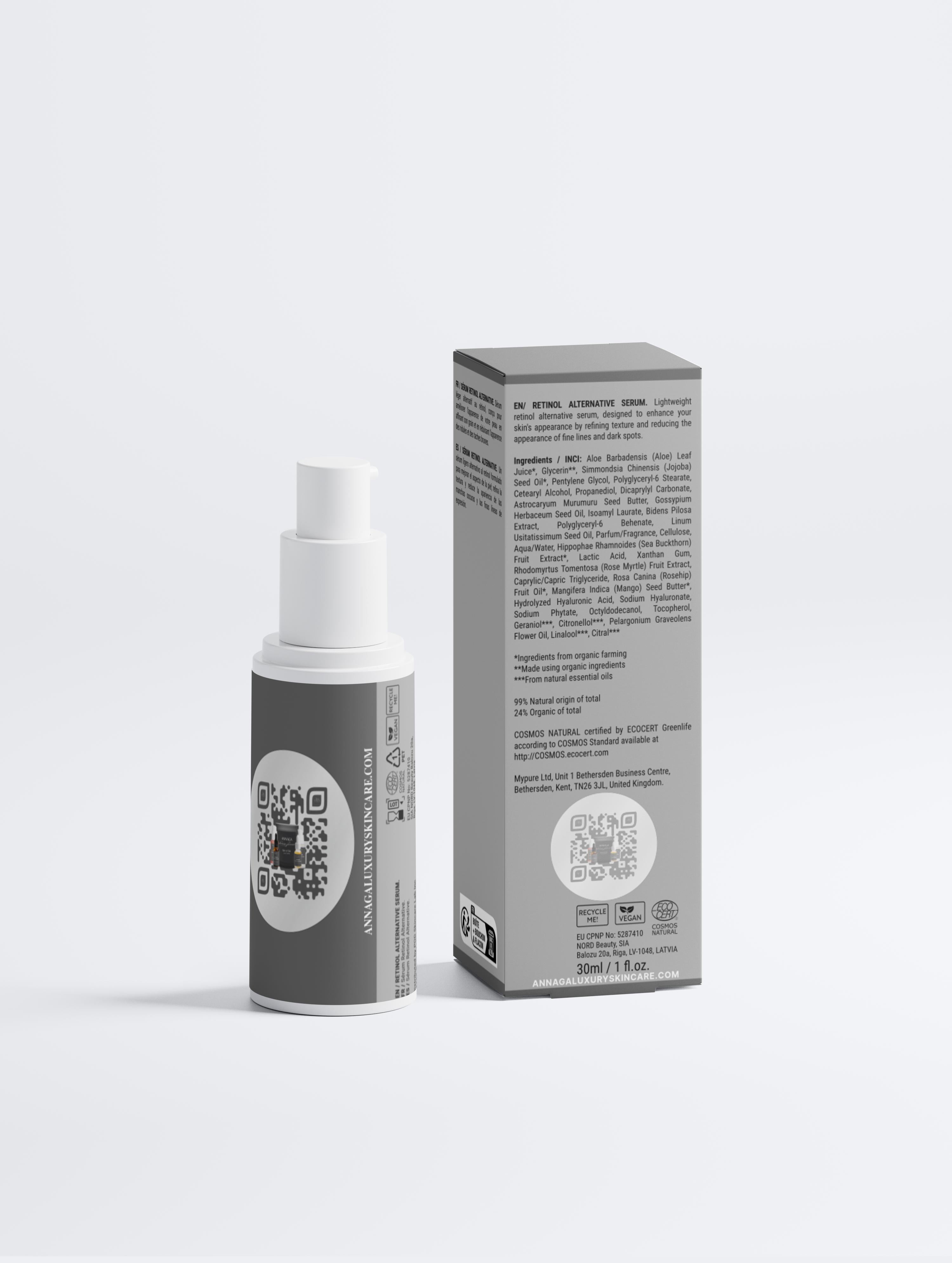 ANNAGA Luxury Skincare Core Collection Retinol Alternative & Kojic Acid Brightening System | 6-Piece Dark Spot & Glow Collection