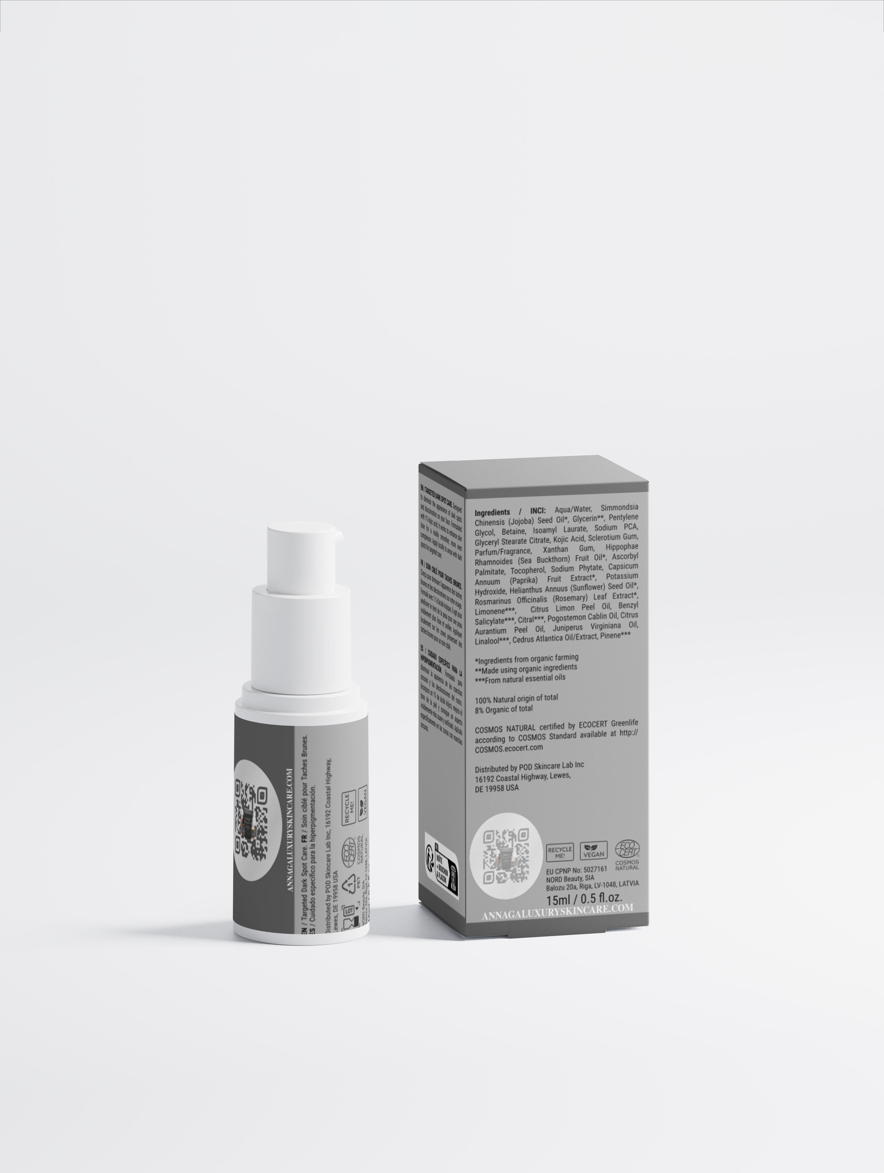 ANNAGA Luxury Skincare Core Collection Retinol Alternative & Kojic Acid Brightening System | 6-Piece Dark Spot & Glow Collection