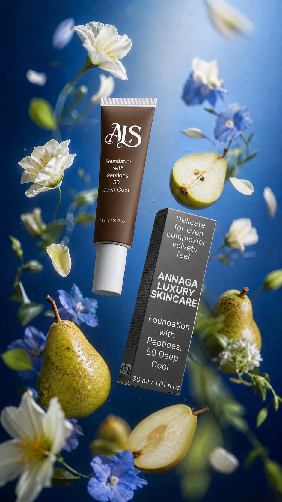 Foundation with Peptides, 50 Deep Cool