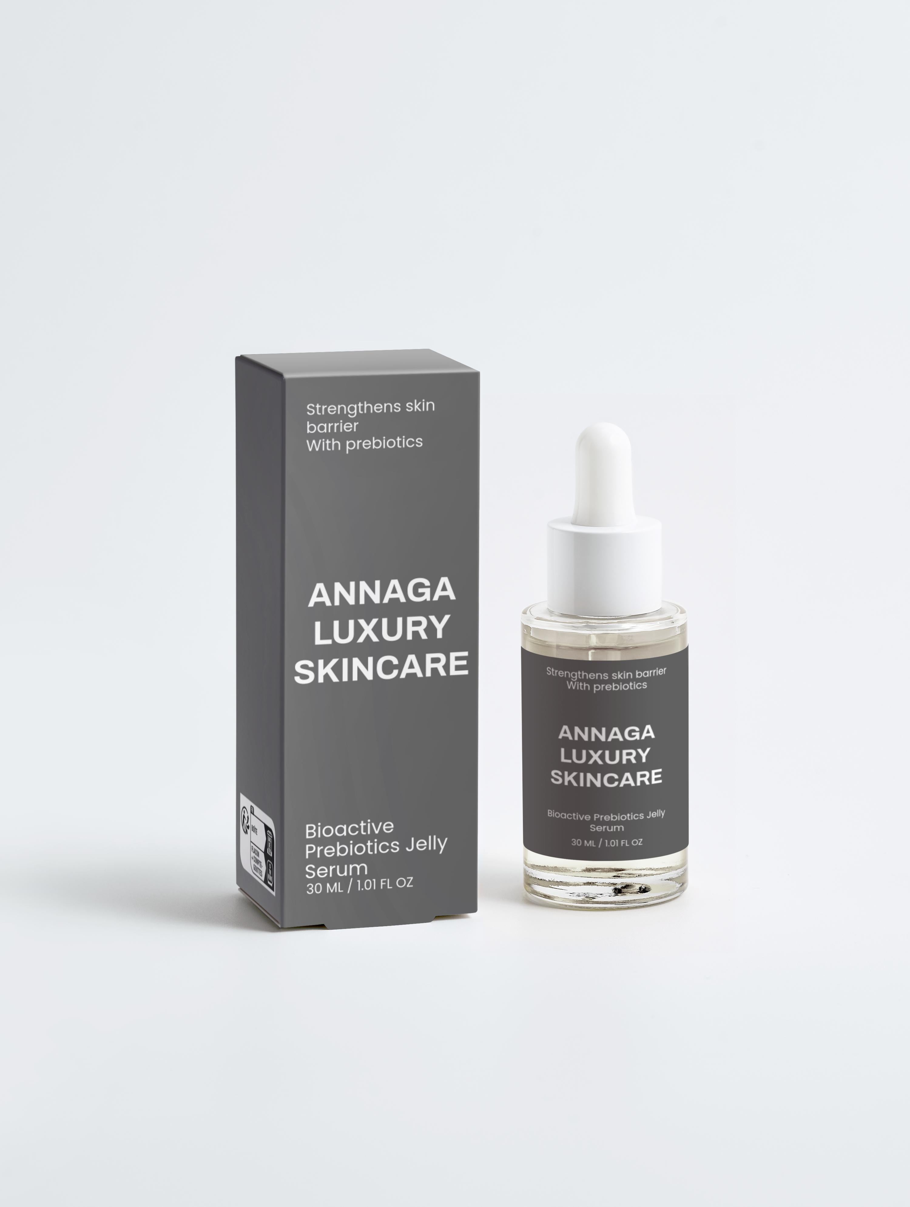 AnnAGA Luxury Skincare Core Collection: Bioactive Prebiotics Jelly Serum