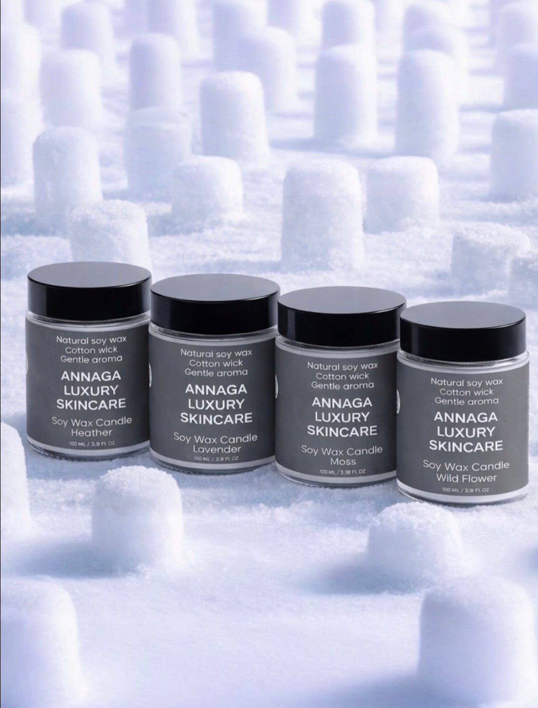 4 piece Luxury Soy Wax Candle Collection Set