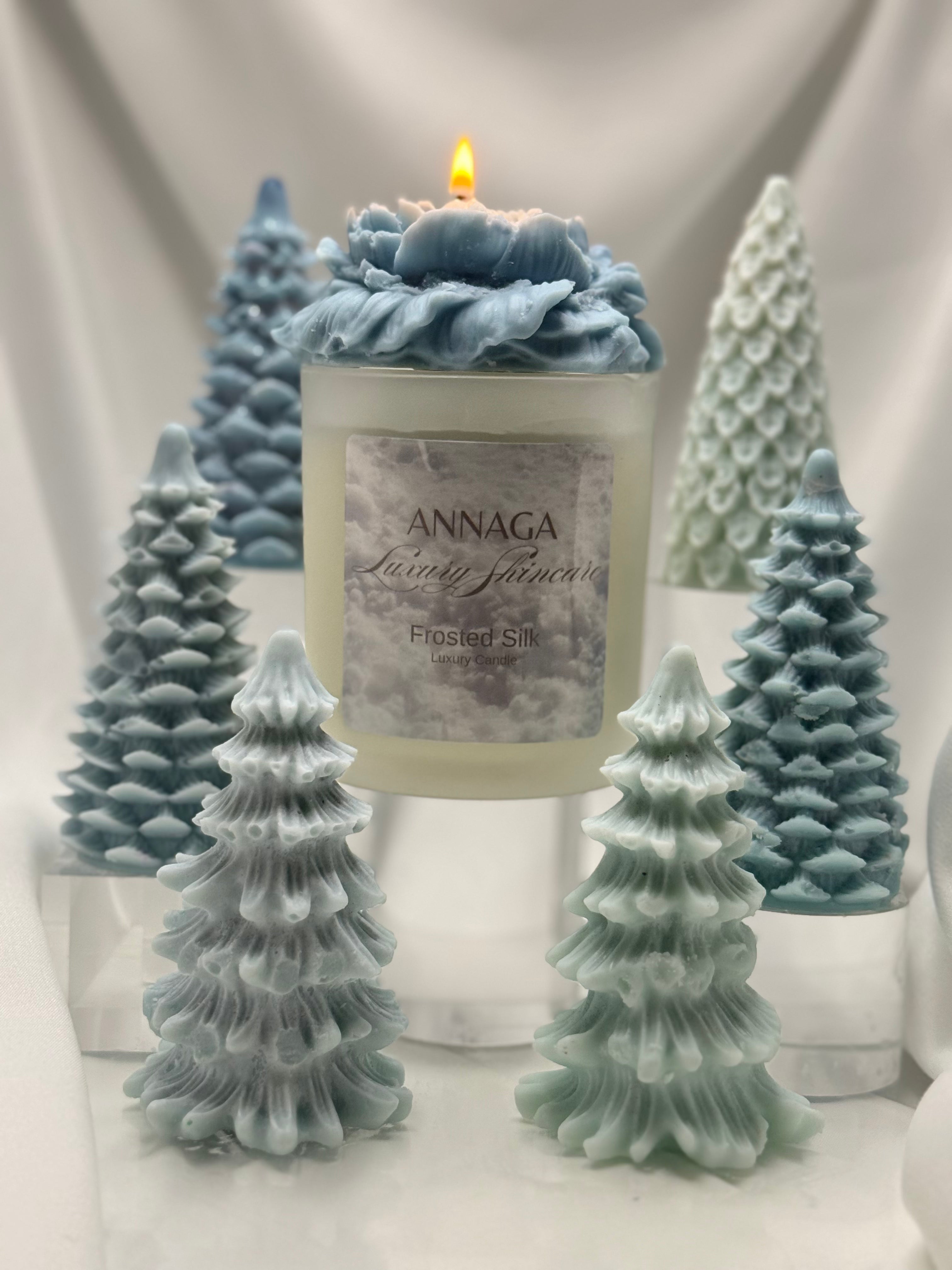ANNAGA Luxury Skincare Holiday 2025 Collection: Frosted Silk Candle
