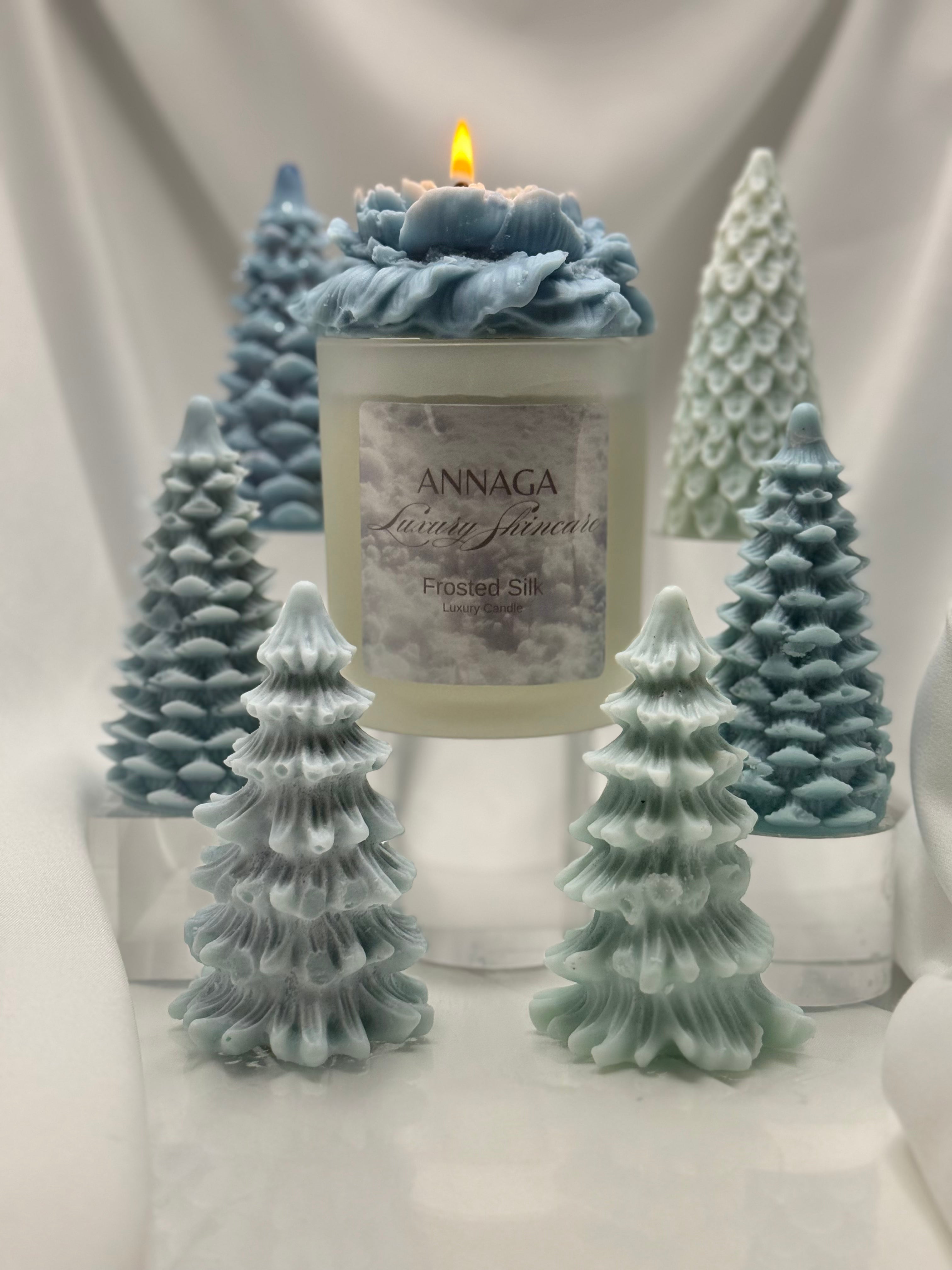 ANNAGA Luxury Skincare Holiday 2025 Collection: Frosted Silk Candle