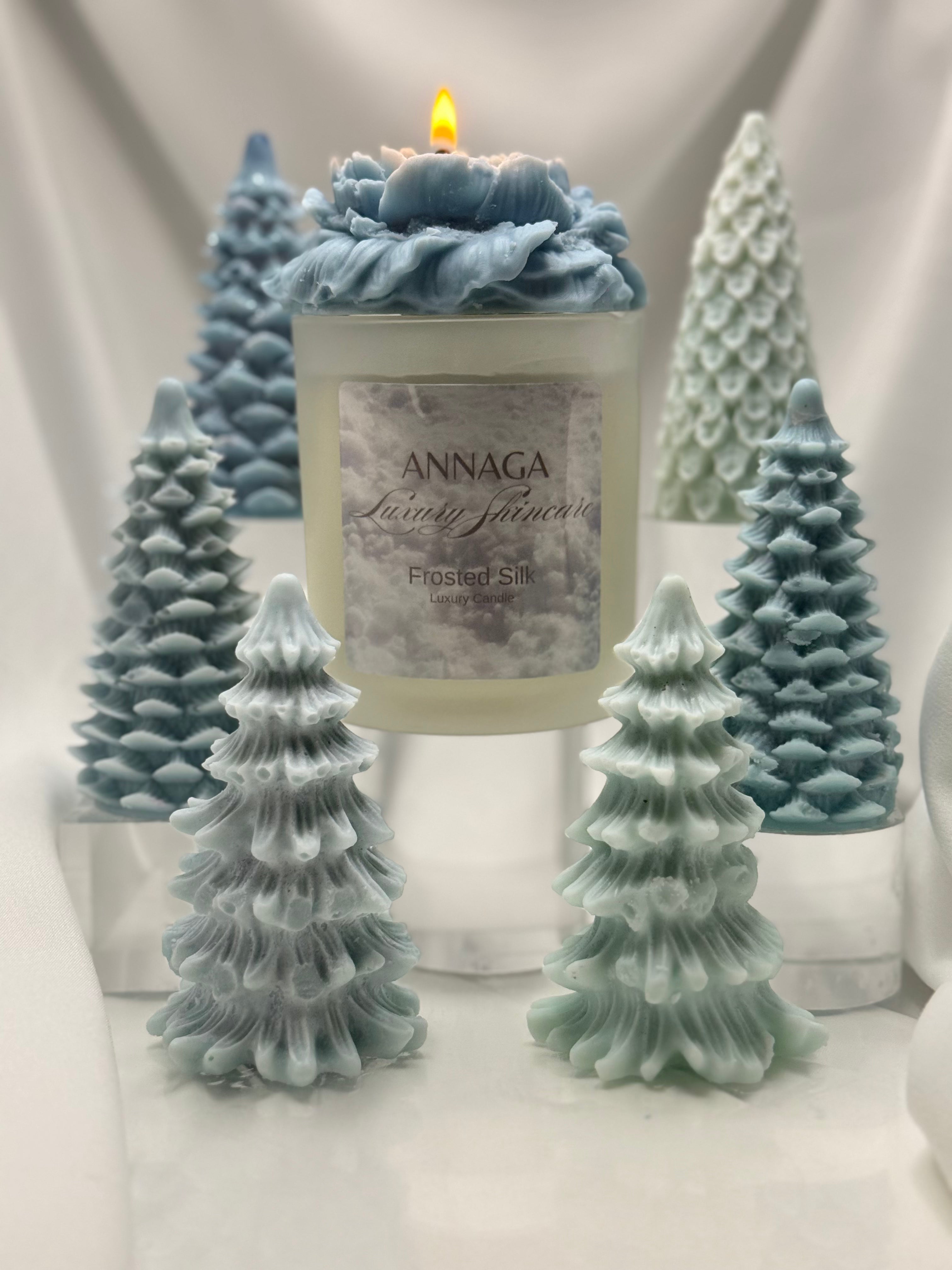 ANNAGA Luxury Skincare Holiday 2025 Collection: Frosted Silk Candle