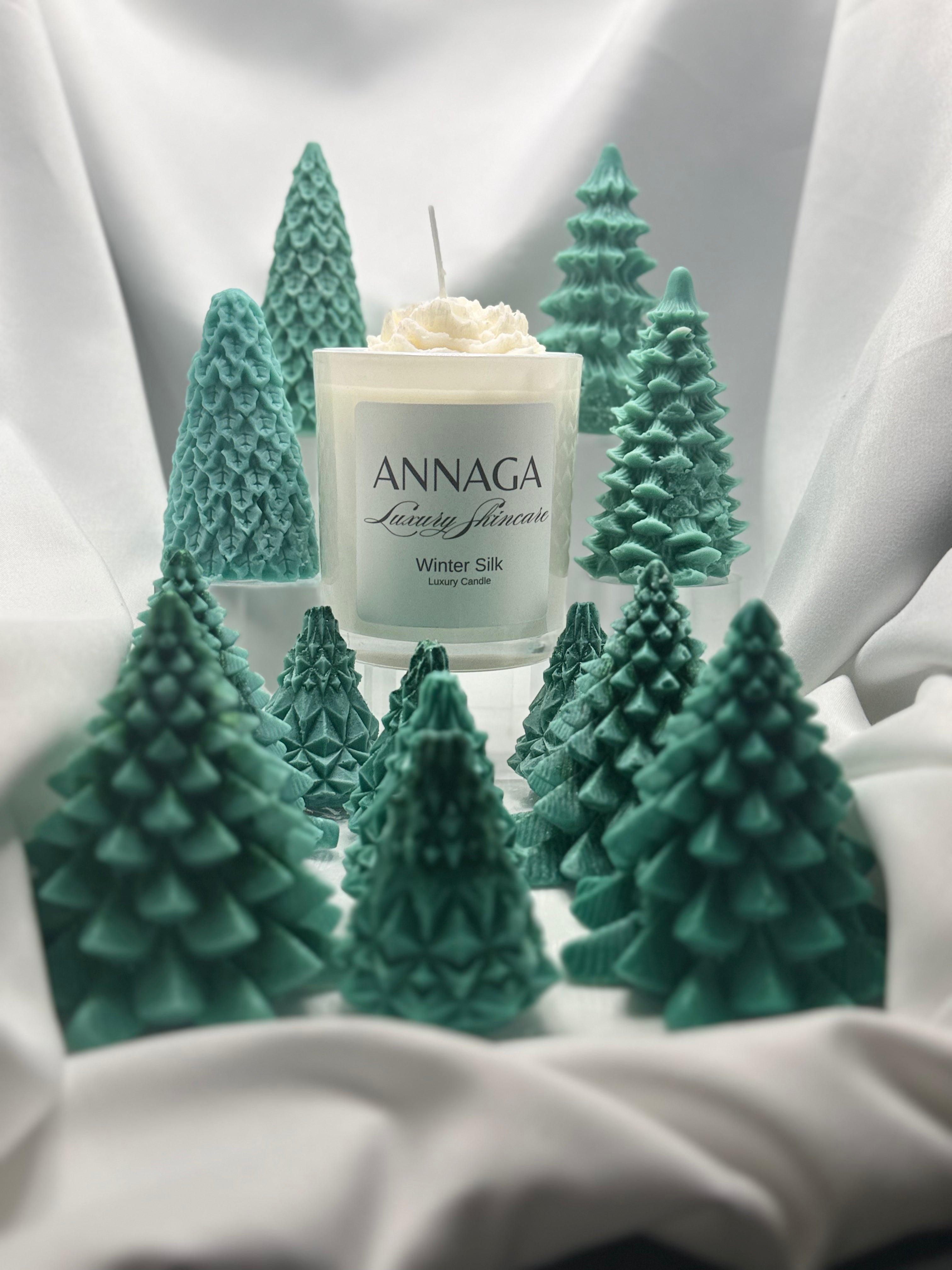 ANNAGA Luxury Skincare  Holiday 2025 Collection: Winter Silk Candle