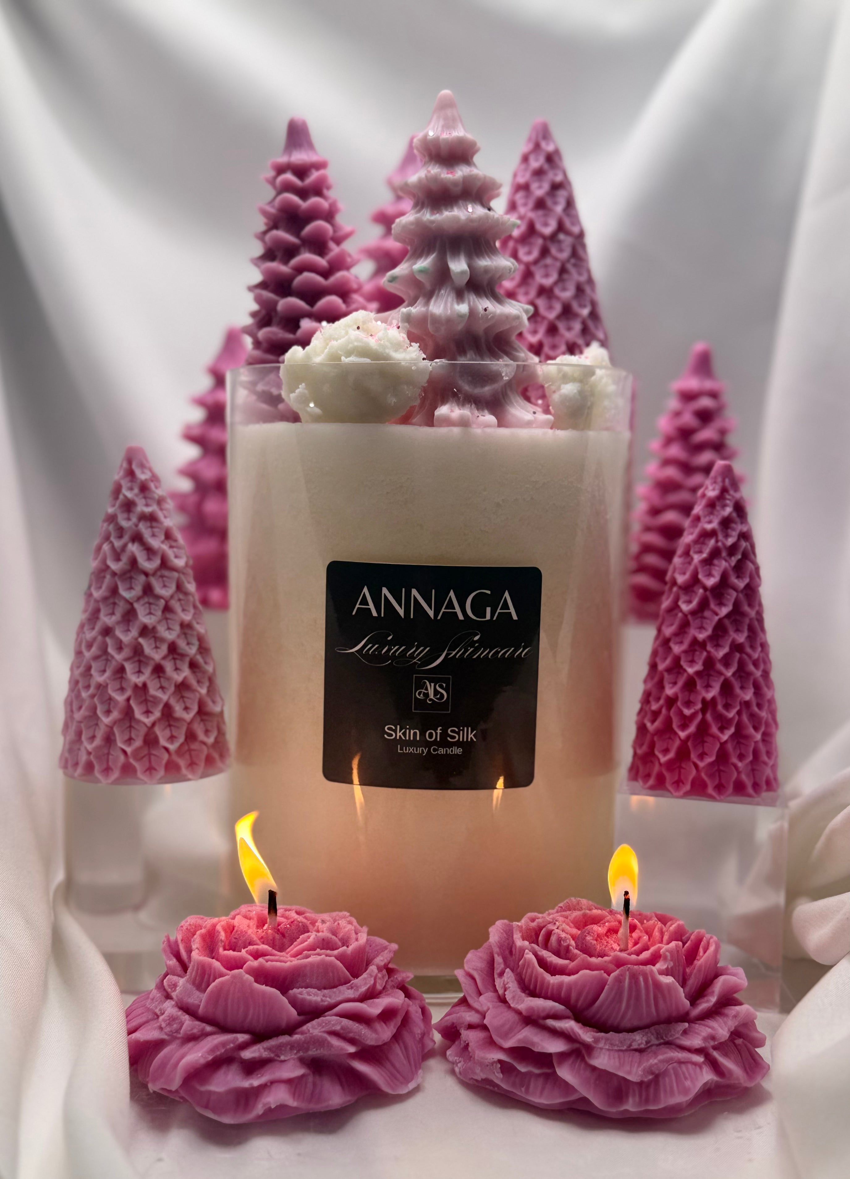 AnnAGA Luxury Skincare Holiday 2025 Collection: Uber Lux Holiday Candle