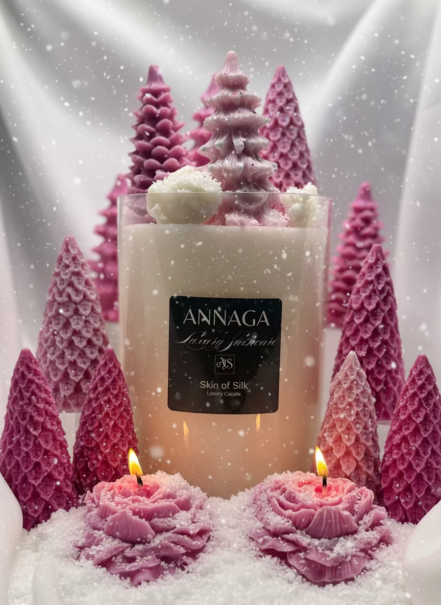 AnnAGA Luxury Skincare Holiday 2025 Collection: Uber Lux Holiday Candle