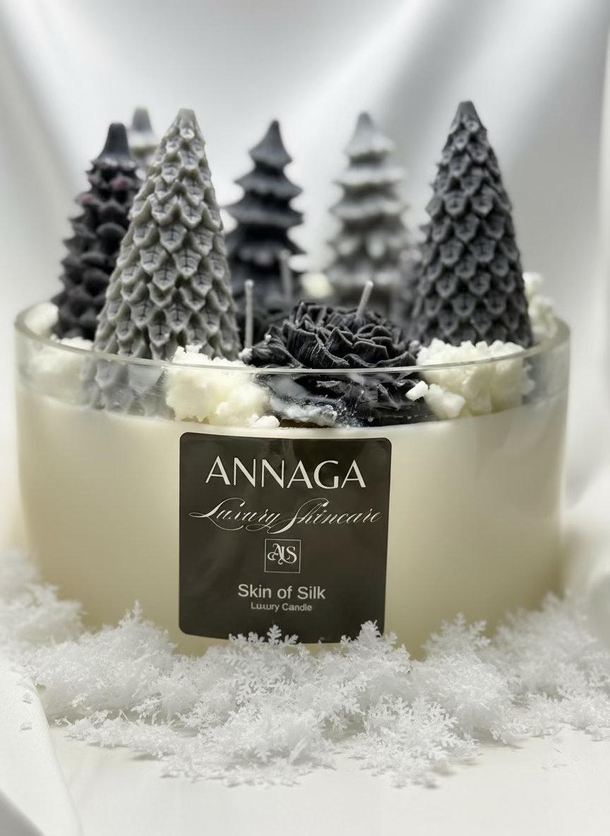 AnnAGA Luxury Skincare Holiday 2025 Collection: Uber Lux Holiday Candle