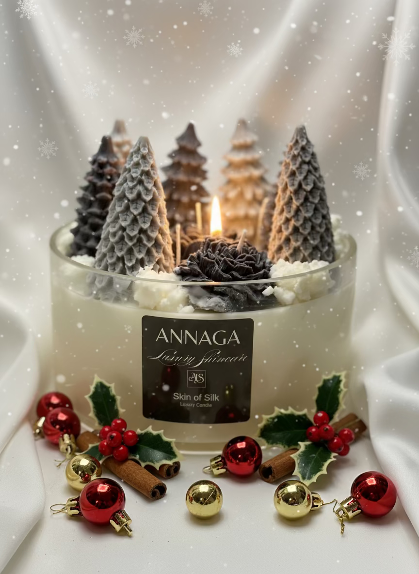 AnnAGA Luxury Skincare Holiday 2025 Collection: Uber Lux Holiday Candle