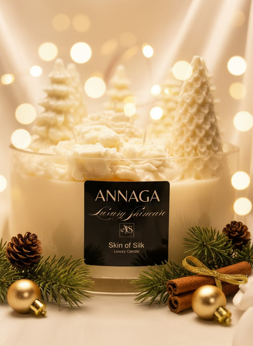 AnnAGA Luxury Skincare Holiday 2025 Collection: Uber Lux Holiday Candle