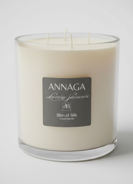 AnnAga Luxury Skincare Core Collection: Skin of Silk Lux Luxury Candle Collection