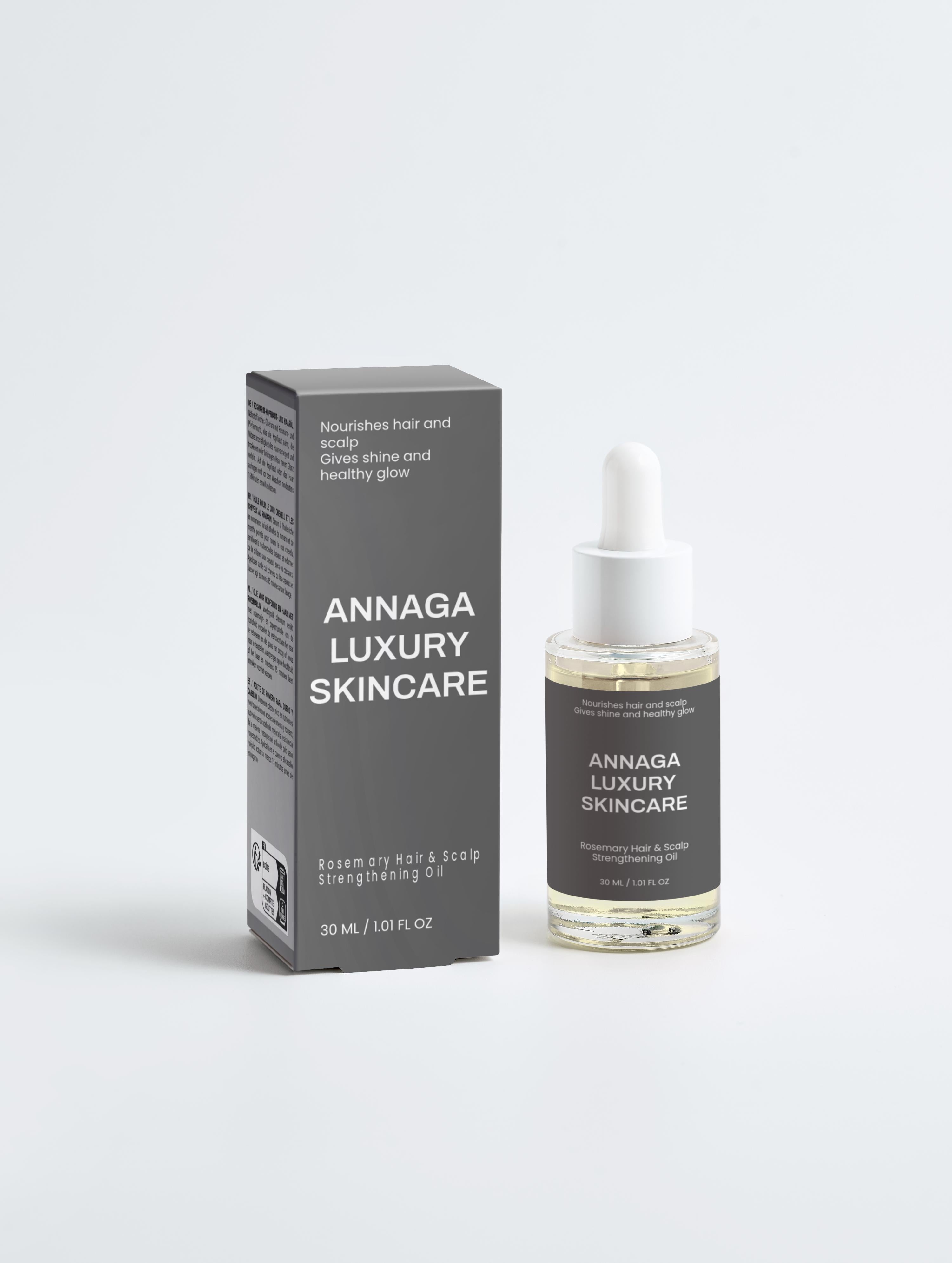 ANNAGA LUXURY SKINCARE CORE COLLECTION Rosemary Hair & Scalp Strengthening Oil