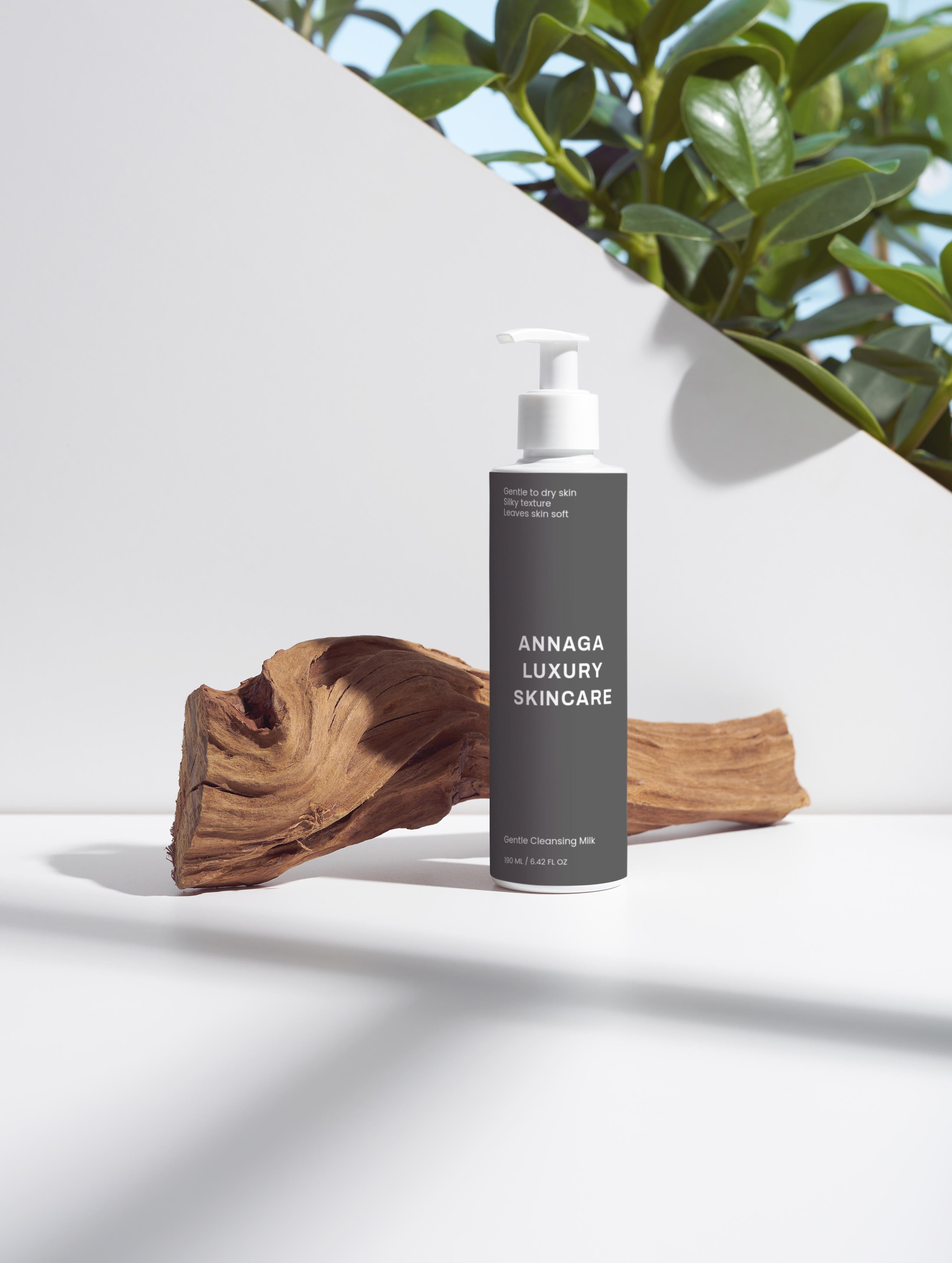 AnnAga Luxury Skincare Core Collection: Gentle Cleansing Milk