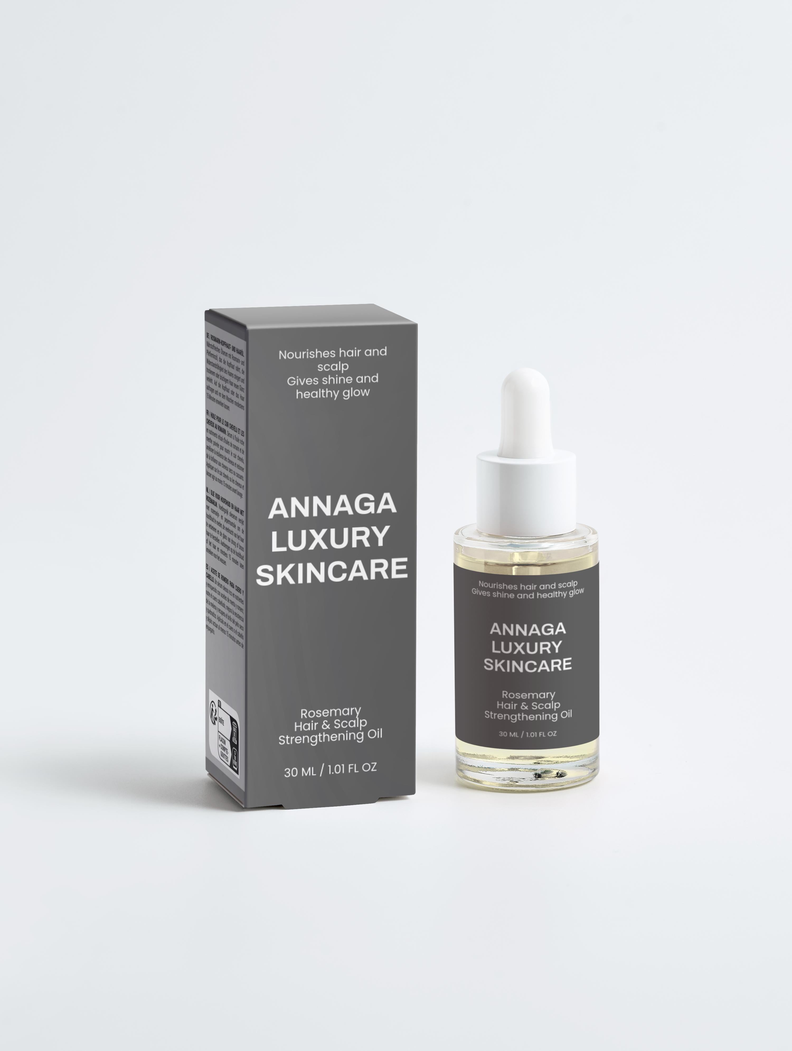 ANNAGA LUXURY SKINCARE CORE COLLECTION Rosemary Hair & Scalp Strengthening Oil