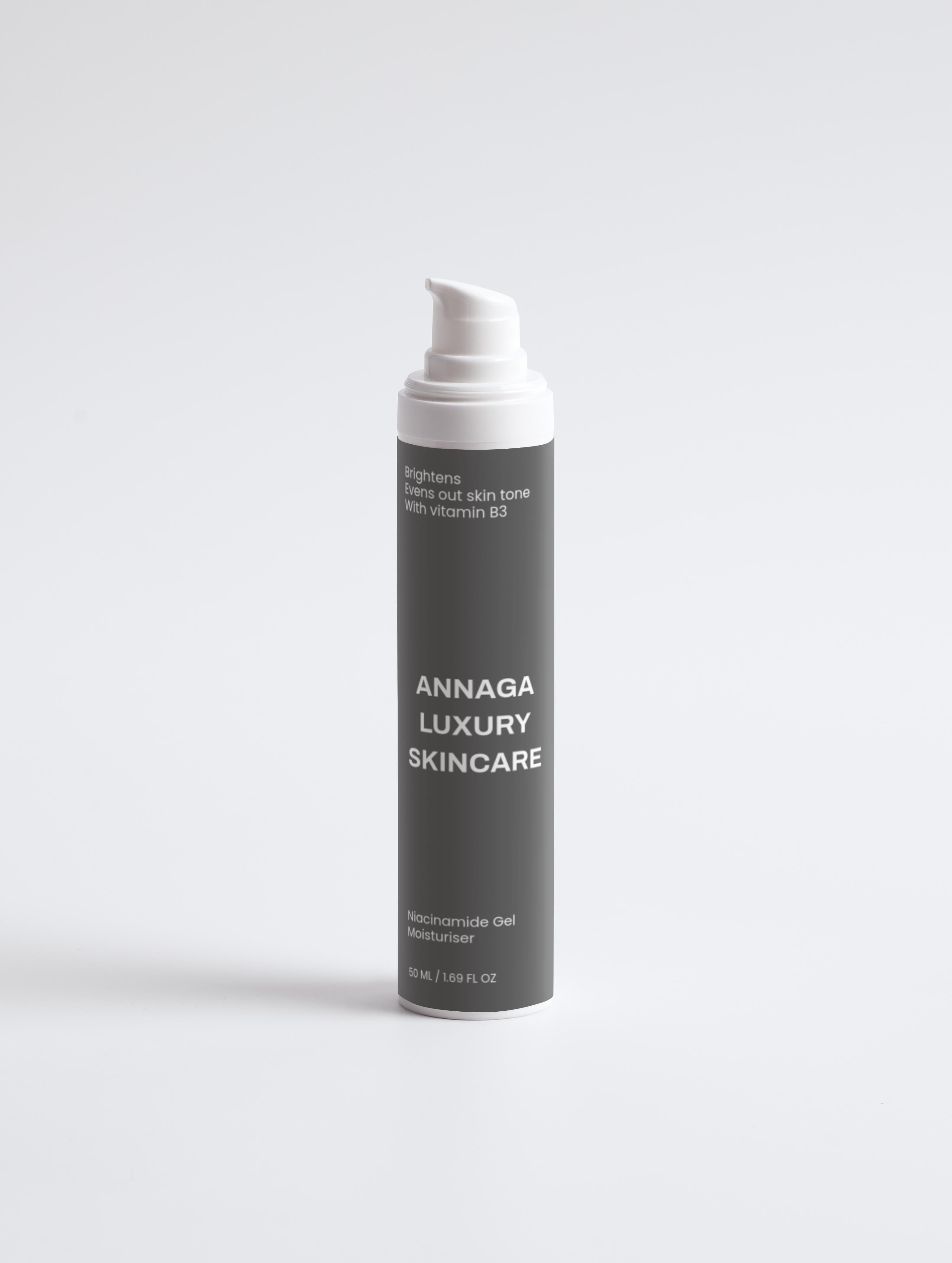 AnnAga Luxury Skincare Core Collection: Niacinamide Gel Moisturiser