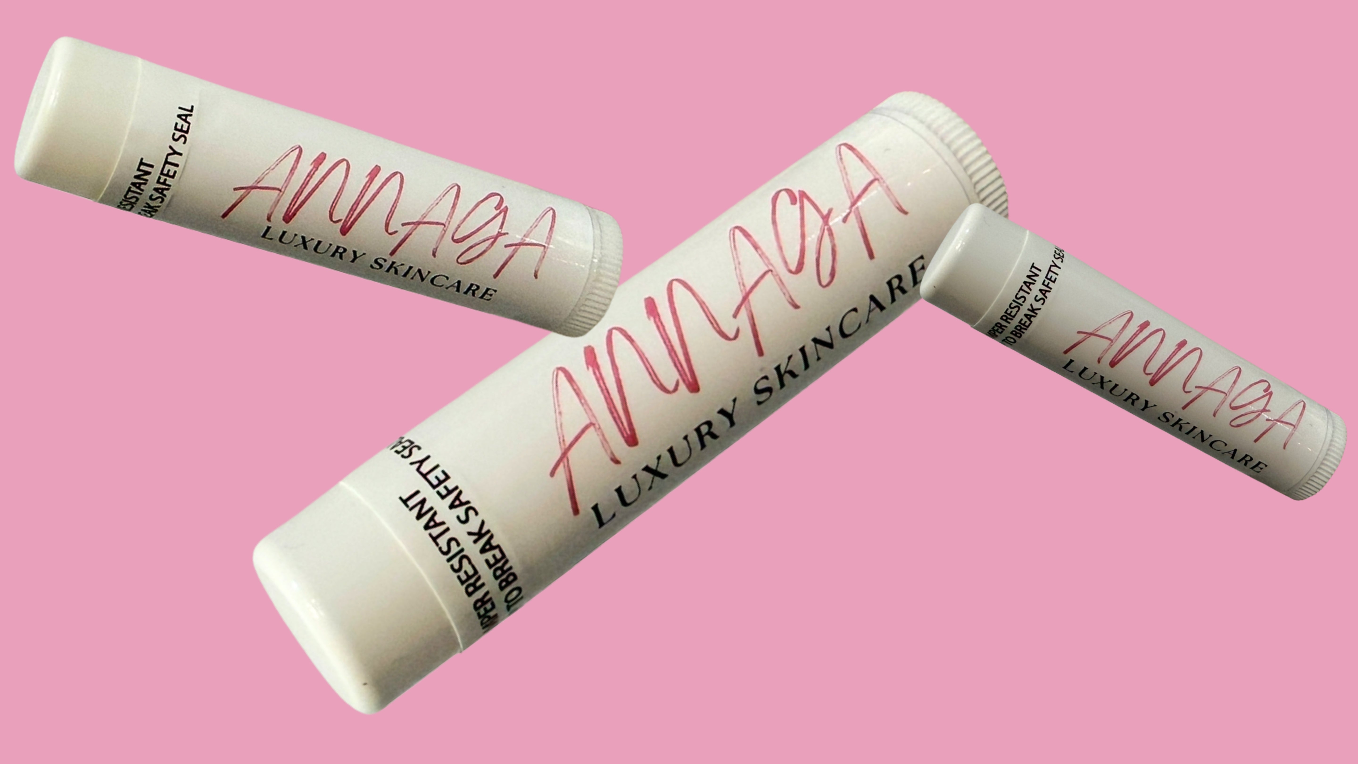 ANNAGA Luxury Skincare Lip Balm SPF 15 – Peppermint Candy Cane Flavor