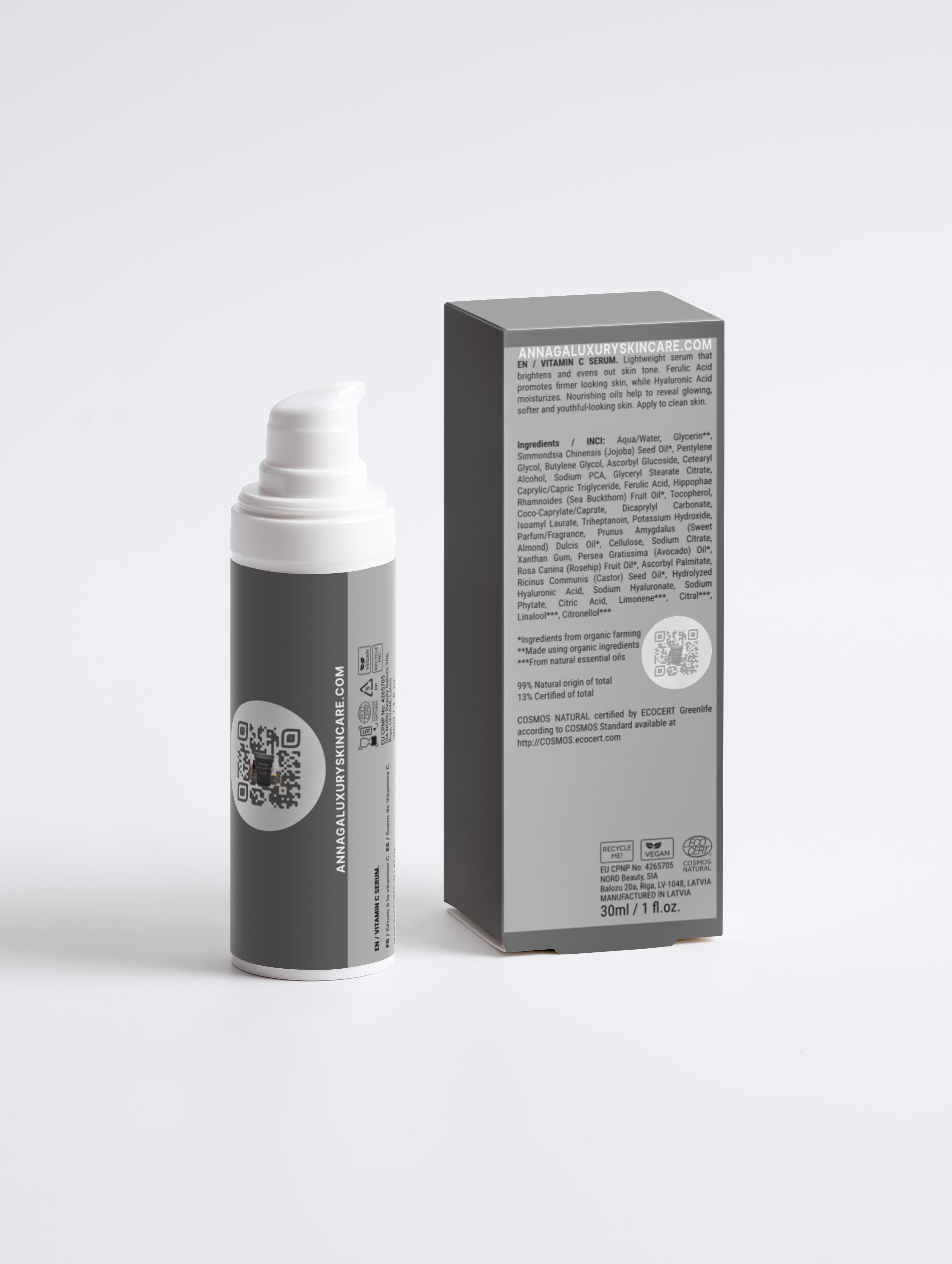 AnnAga Luxury Skincare Core Collection: Vitamin C Serum