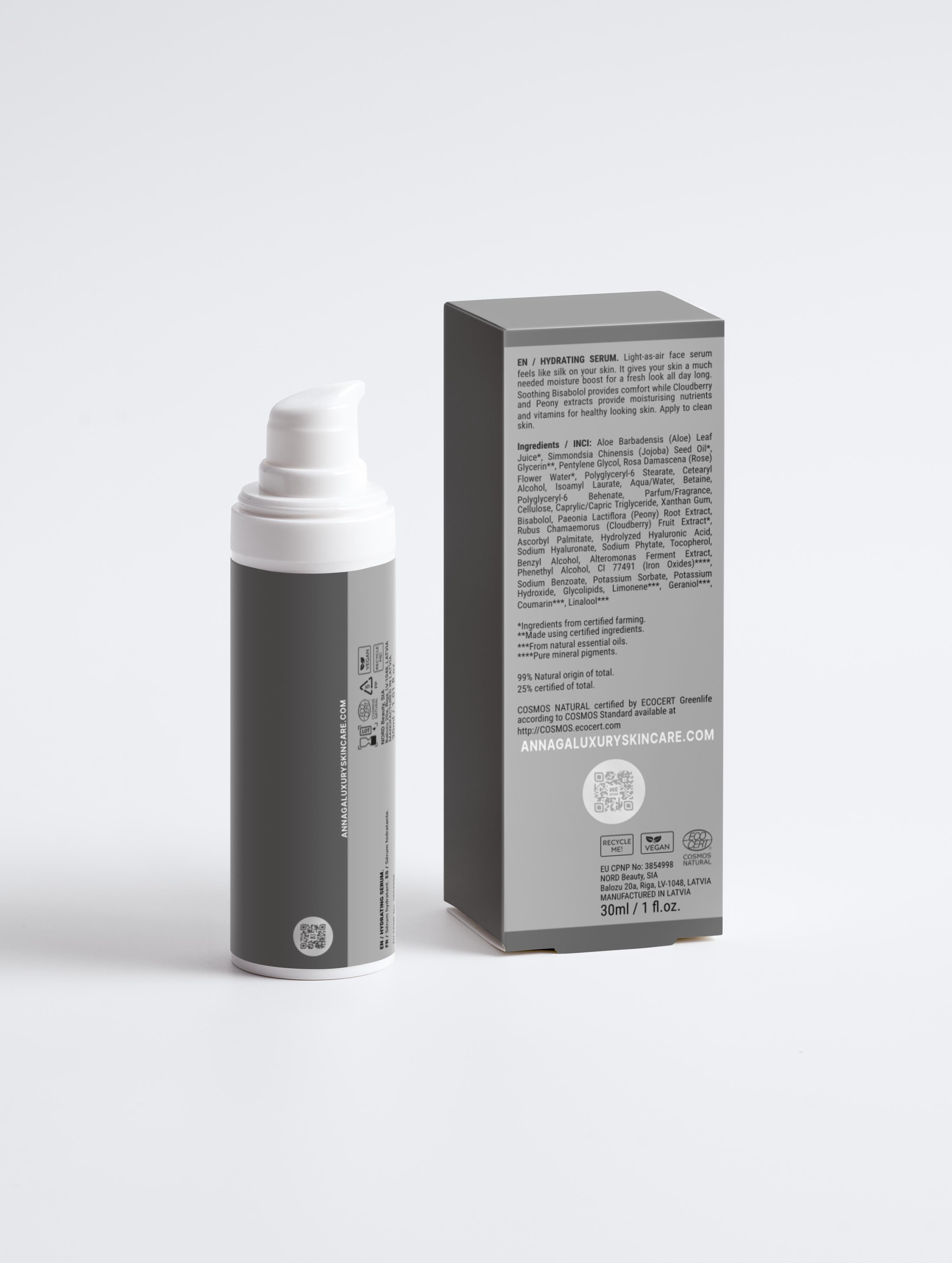 AnnAga Luxury Skincare Core Collection: Hydrating Serum