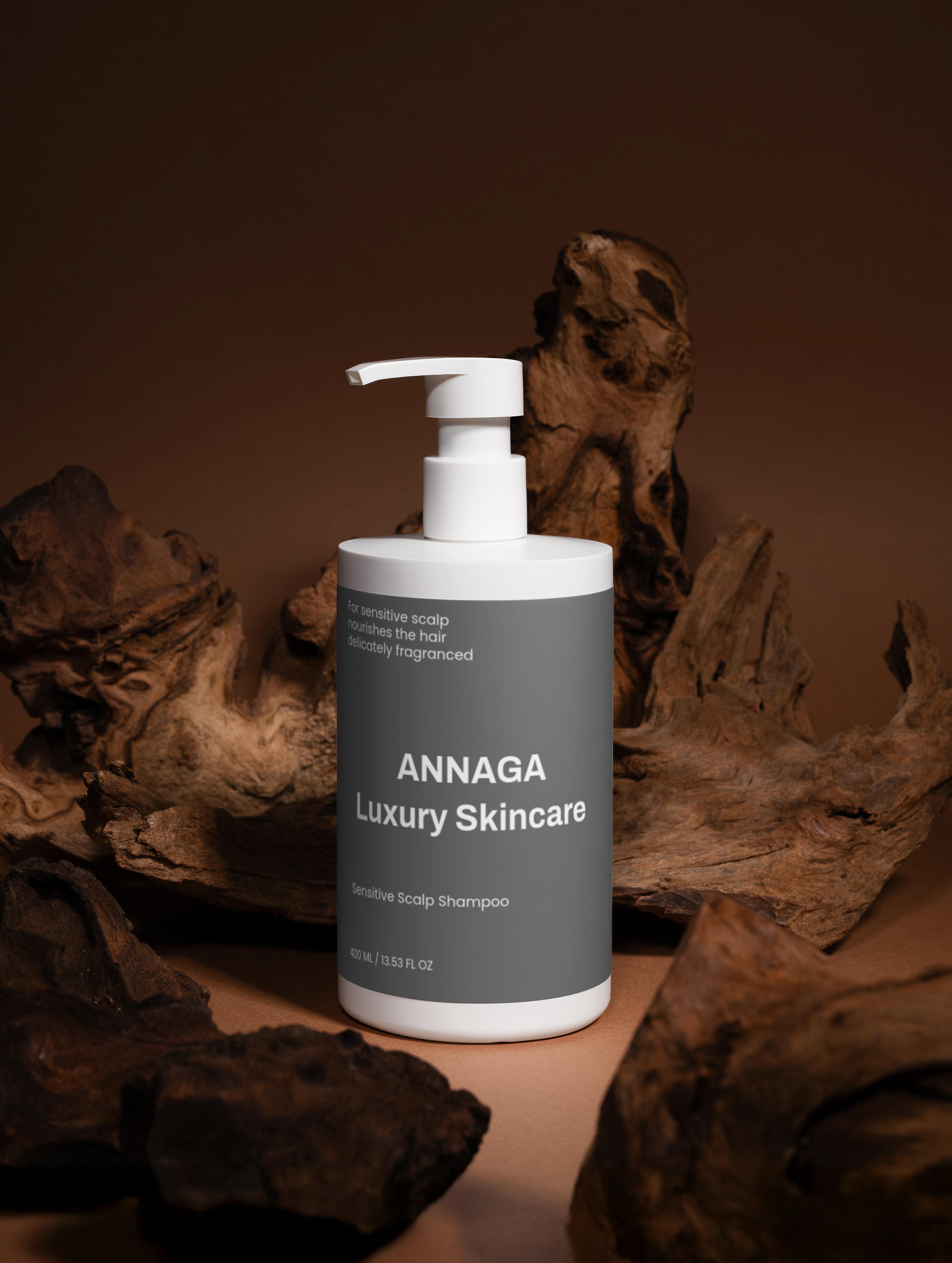 AnnAga Luxury Skincare Core Collection: Sensitive Scalp Shampoo