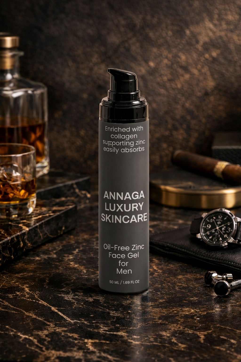 Oil-Free Zinc Face Gel for Men