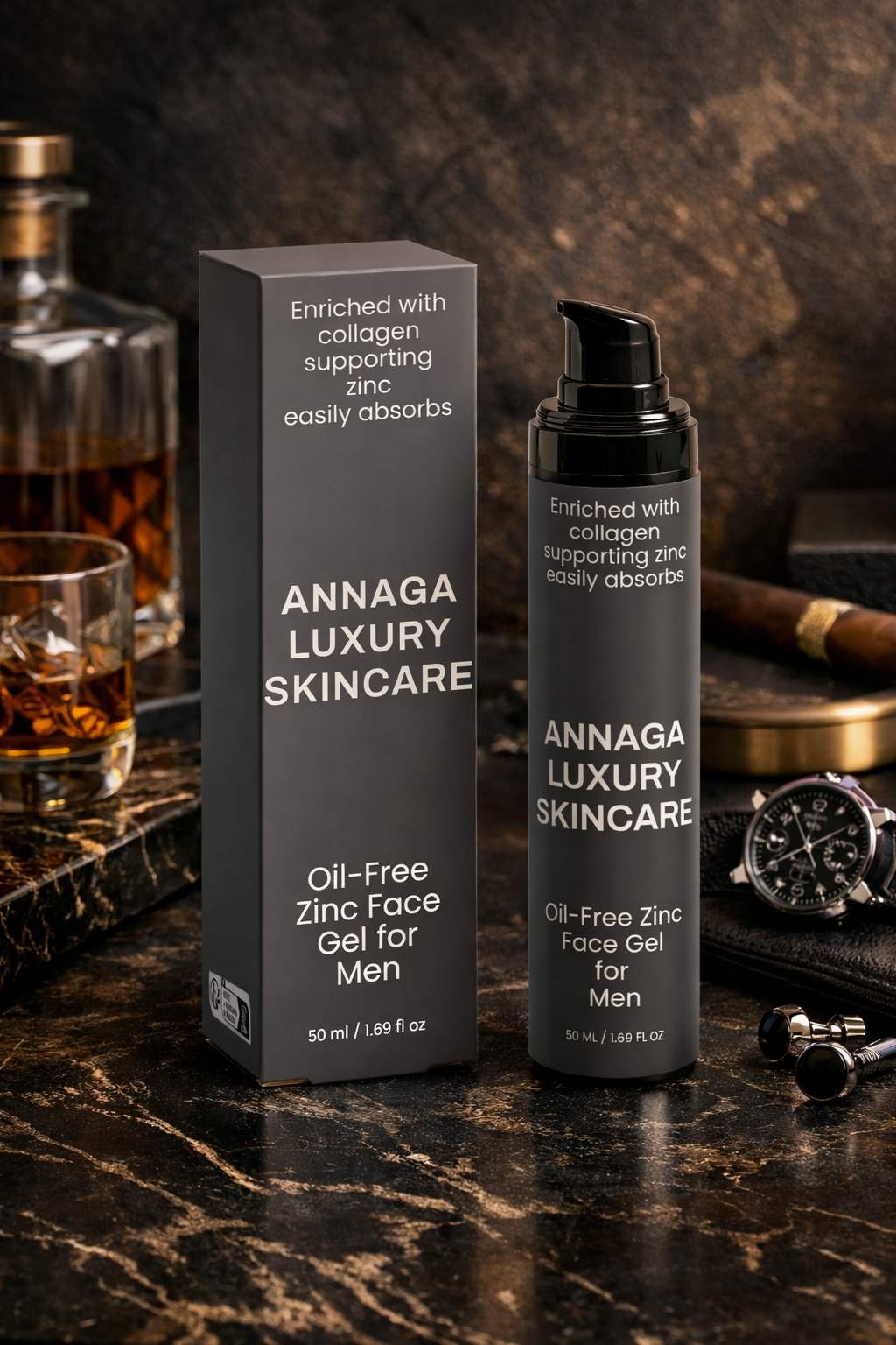 Oil-Free Zinc Face Gel for Men