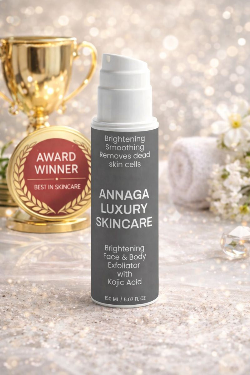 Brightening Face & Body Exfoliator with Kojic Acid