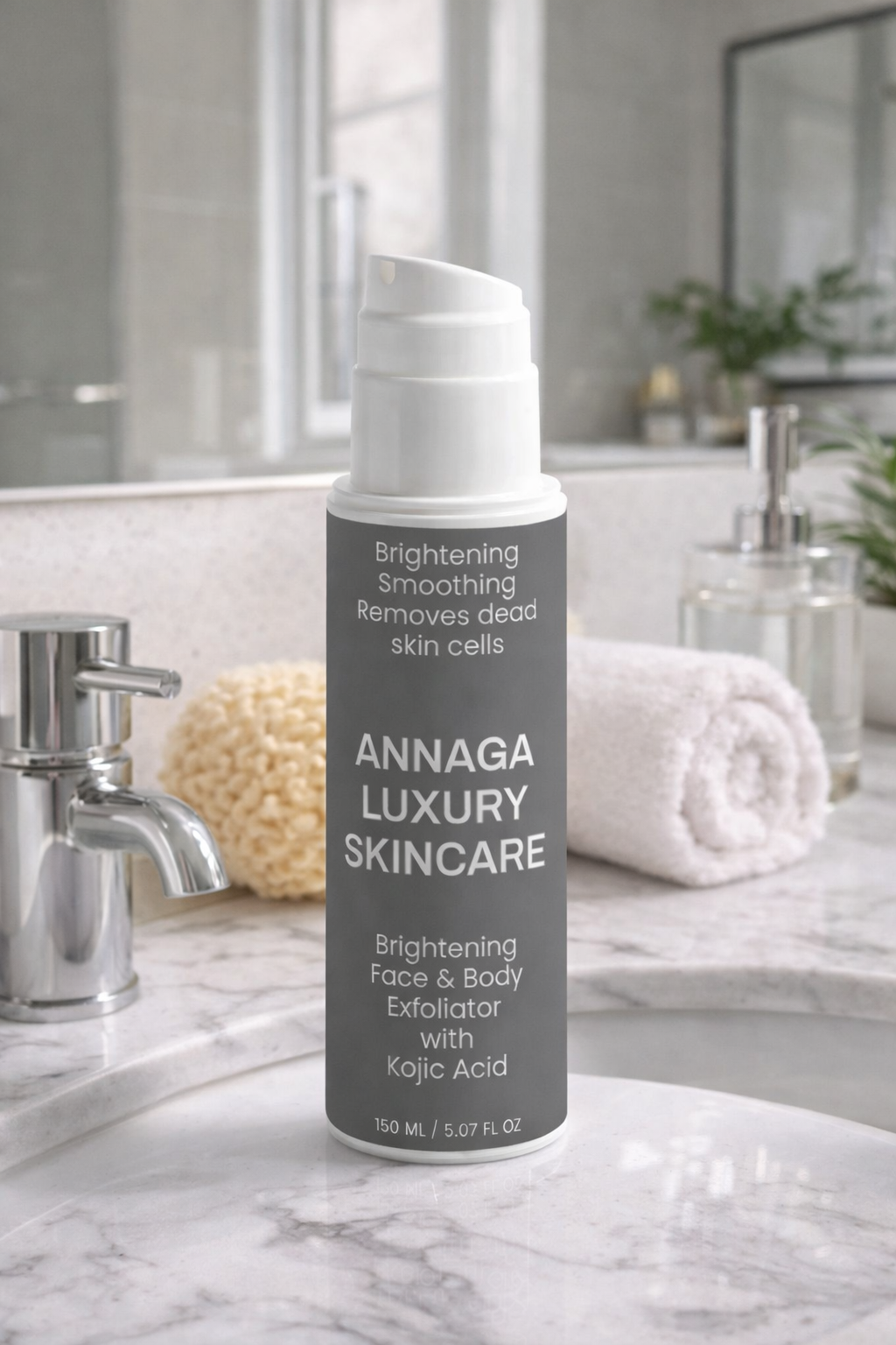 Brightening Face & Body Exfoliator with Kojic Acid