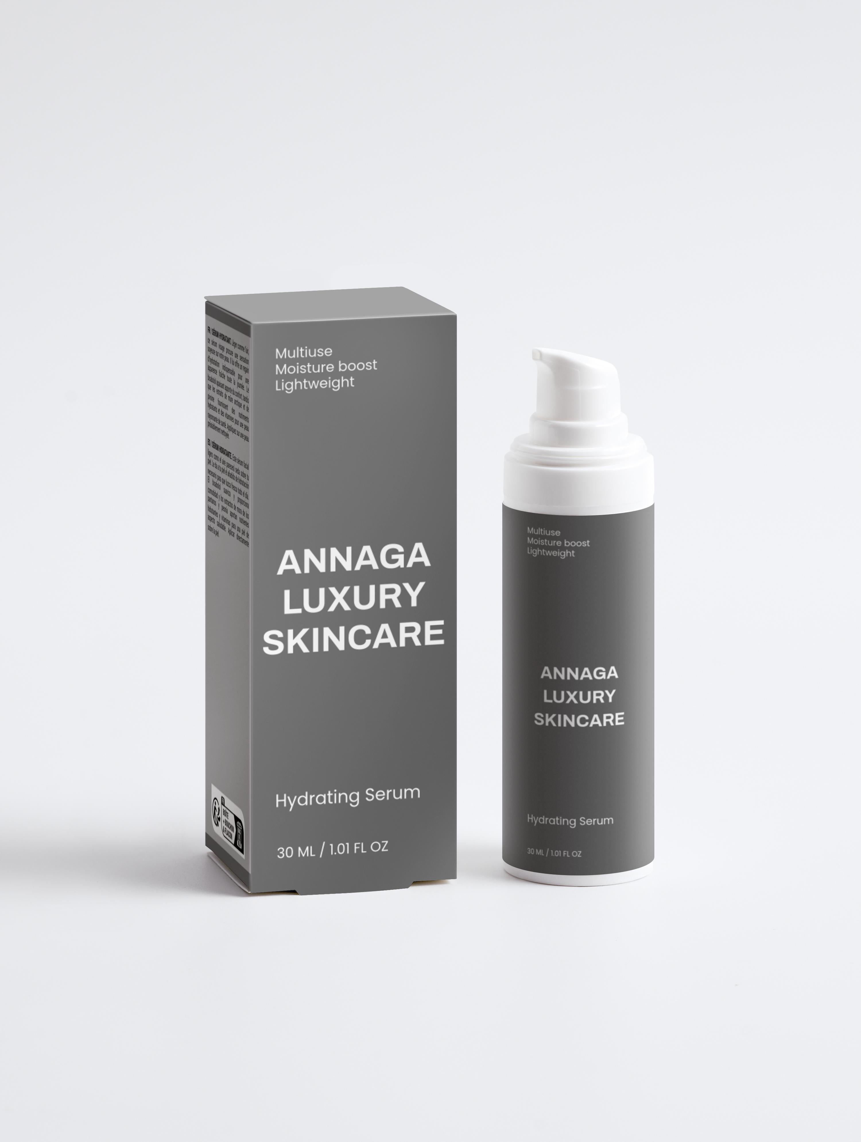 AnnAga Luxury Skincare Core Collection: Hydrating Serum