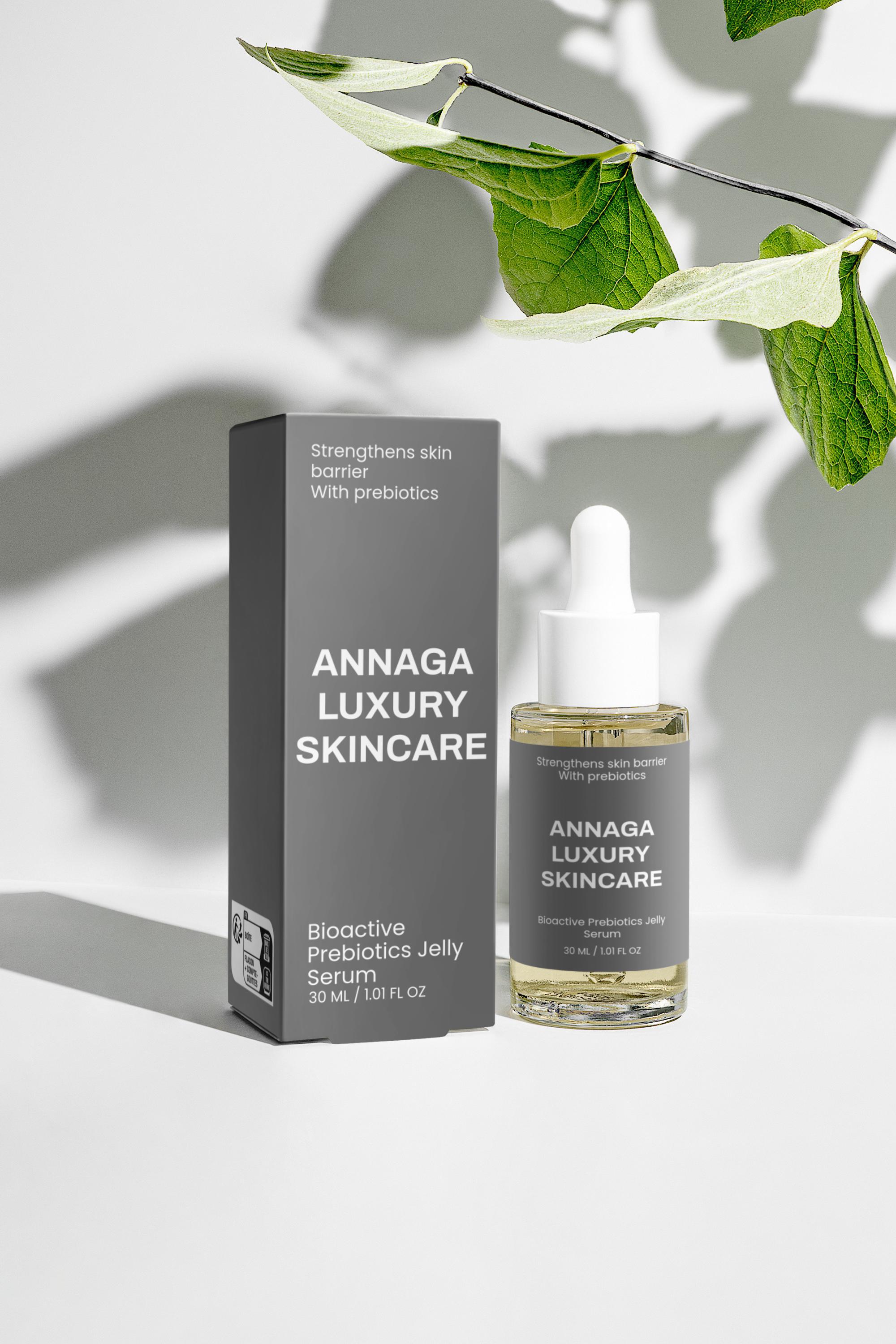 AnnAGA Luxury Skincare Core Collection: Bioactive Prebiotics Jelly Serum