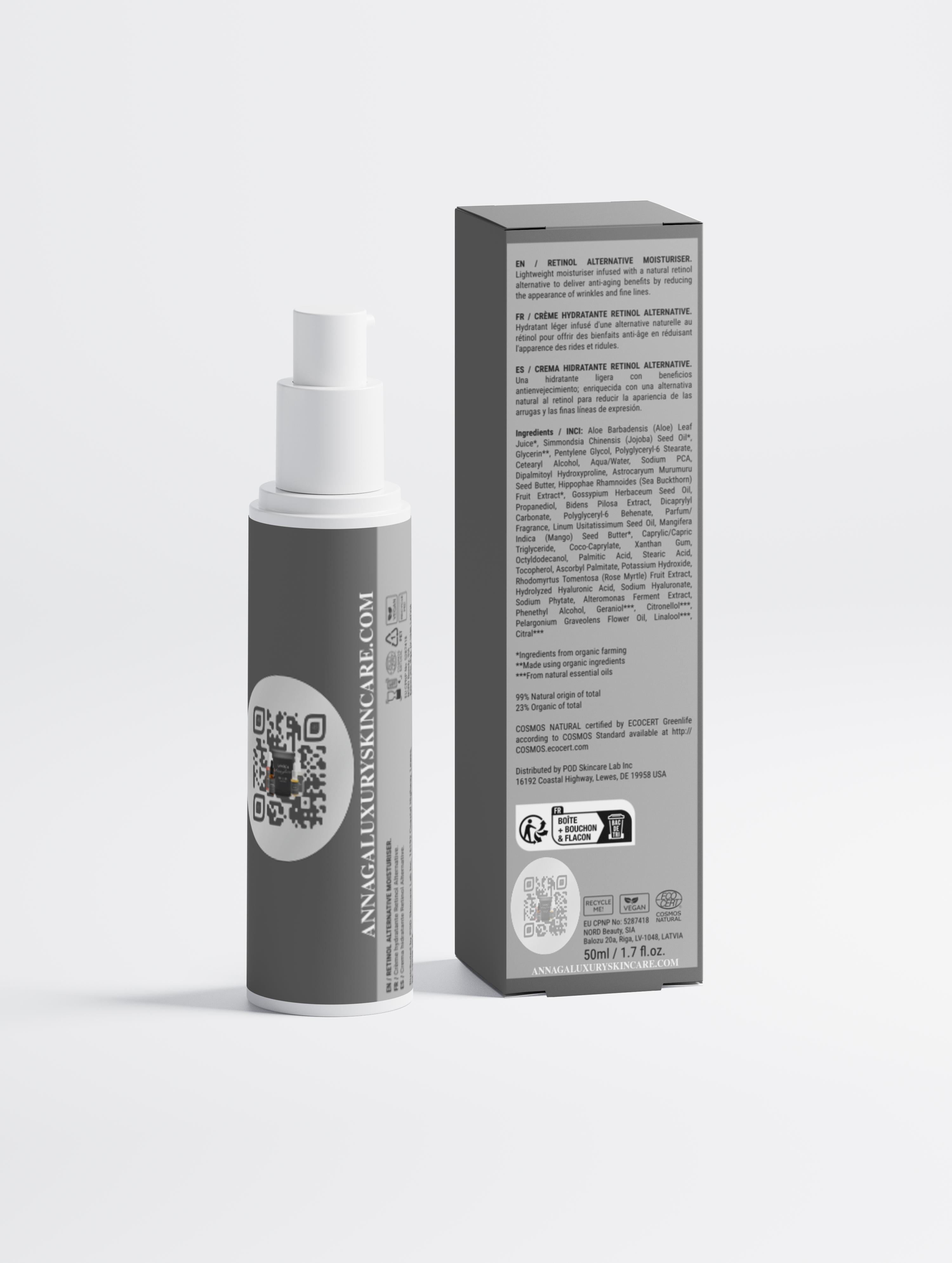 AnnAGA Luxury Skincare Core Collection: Retinol Alternative Moisturiser