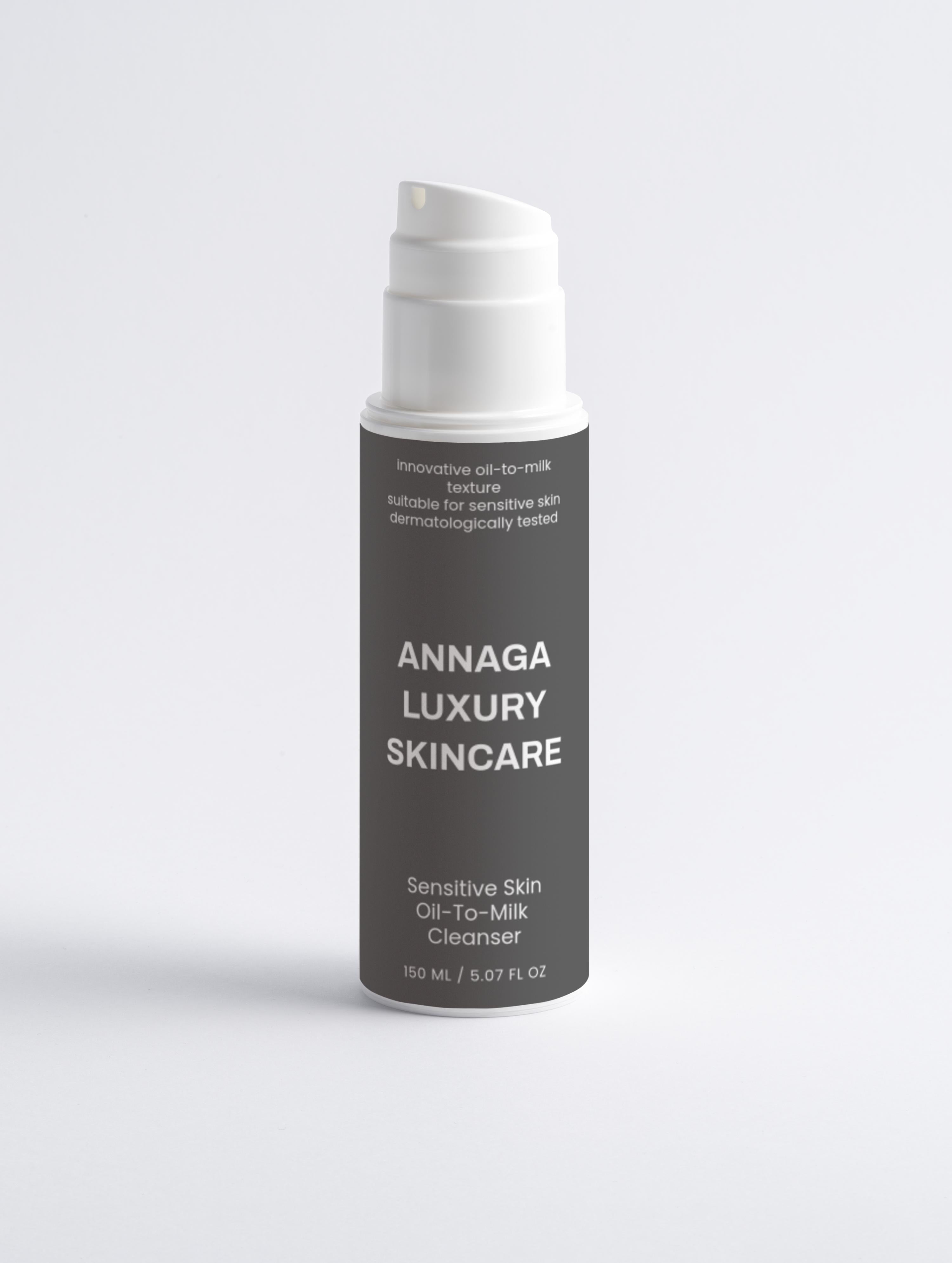 AnnAga Luxury Skincare Core Collection: Sensitive Skin Oil-To-Milk Cleanser