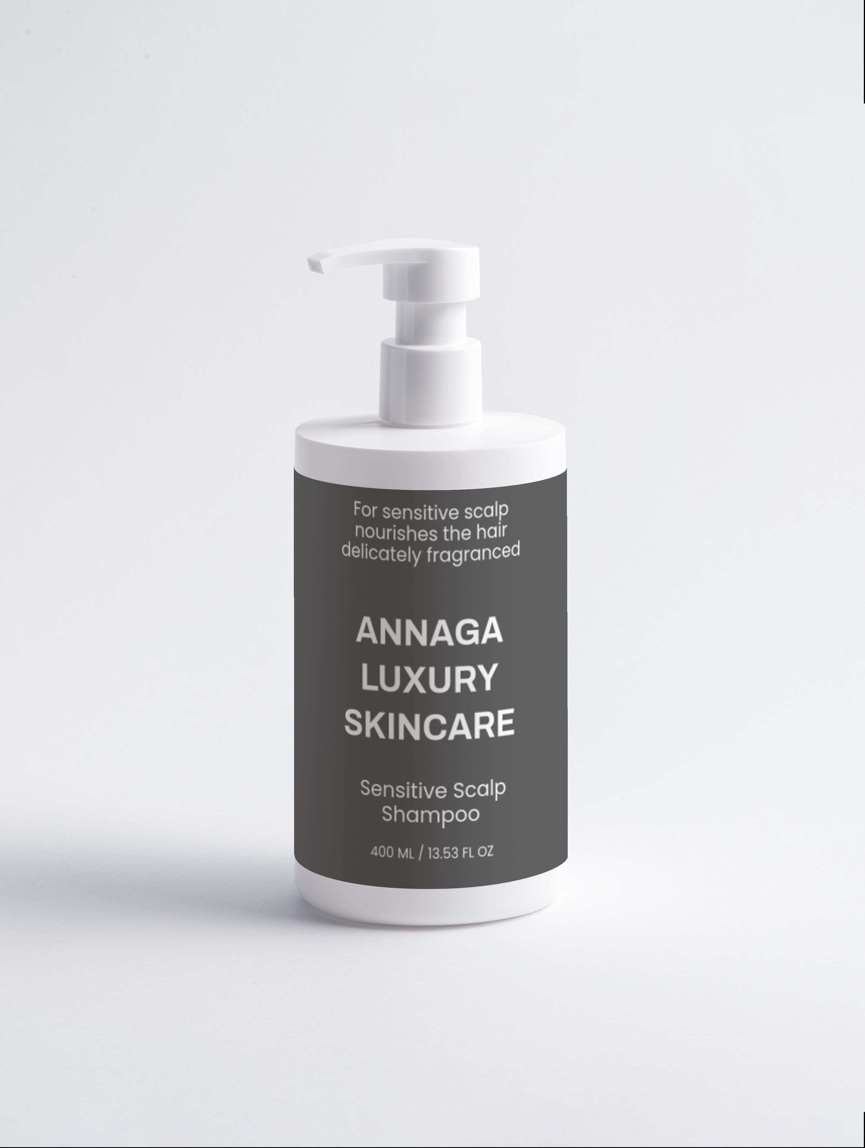 AnnAga Luxury Skincare Core Collection: Sensitive Scalp Shampoo