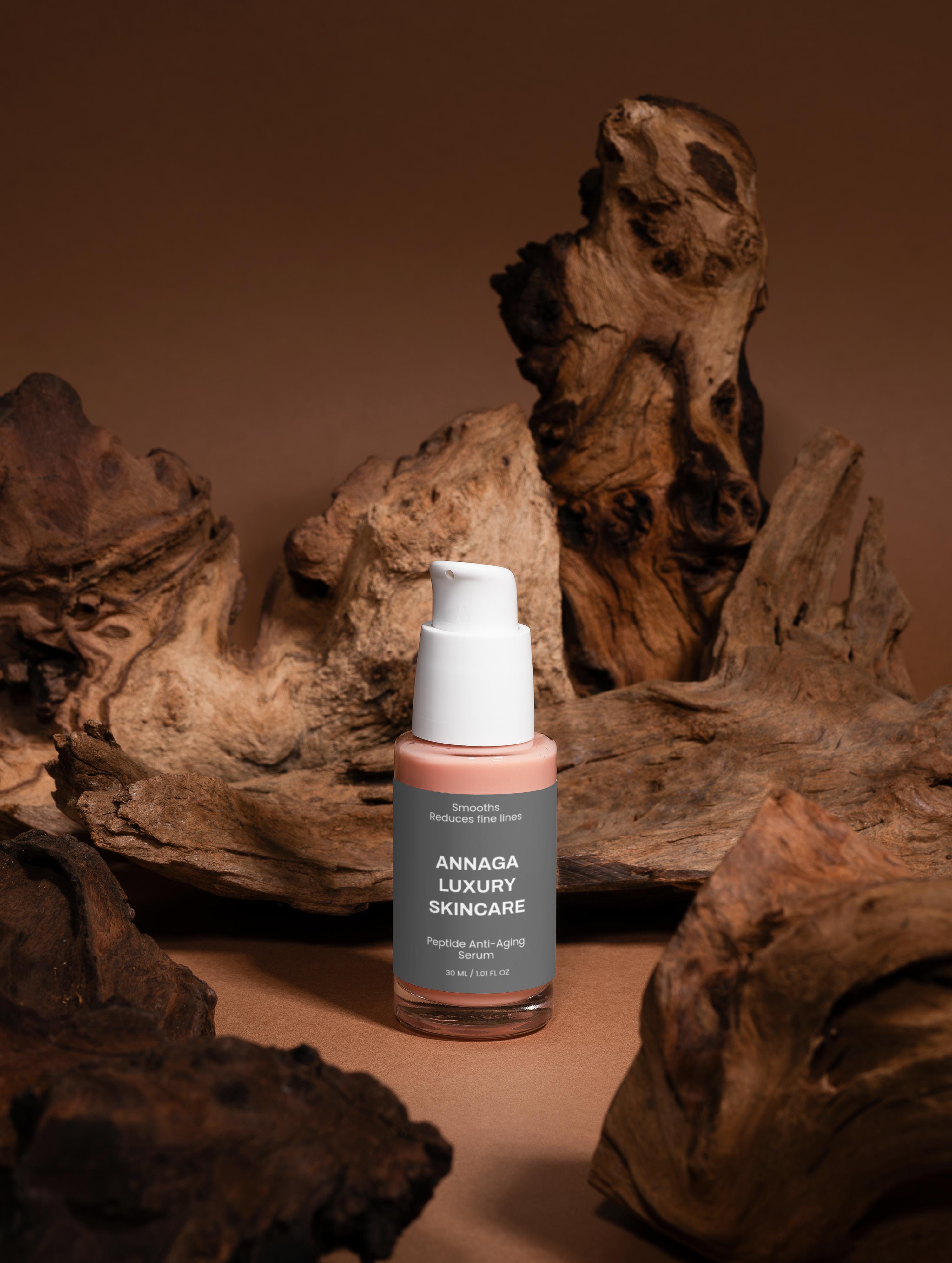 AnnAga Luxury Skincare Core Collection: Peptide Anti-Aging Serum